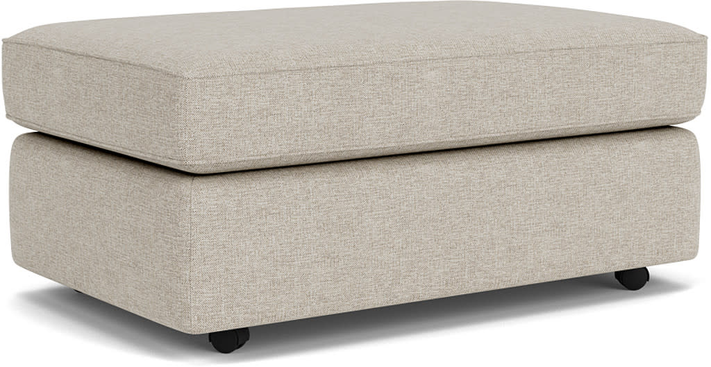 Vail Fabric Cocktail Ottoman with Casters