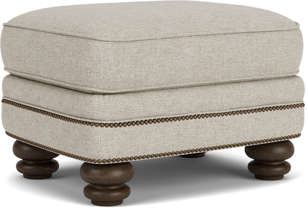 Bay Bridge Fabric Ottoman