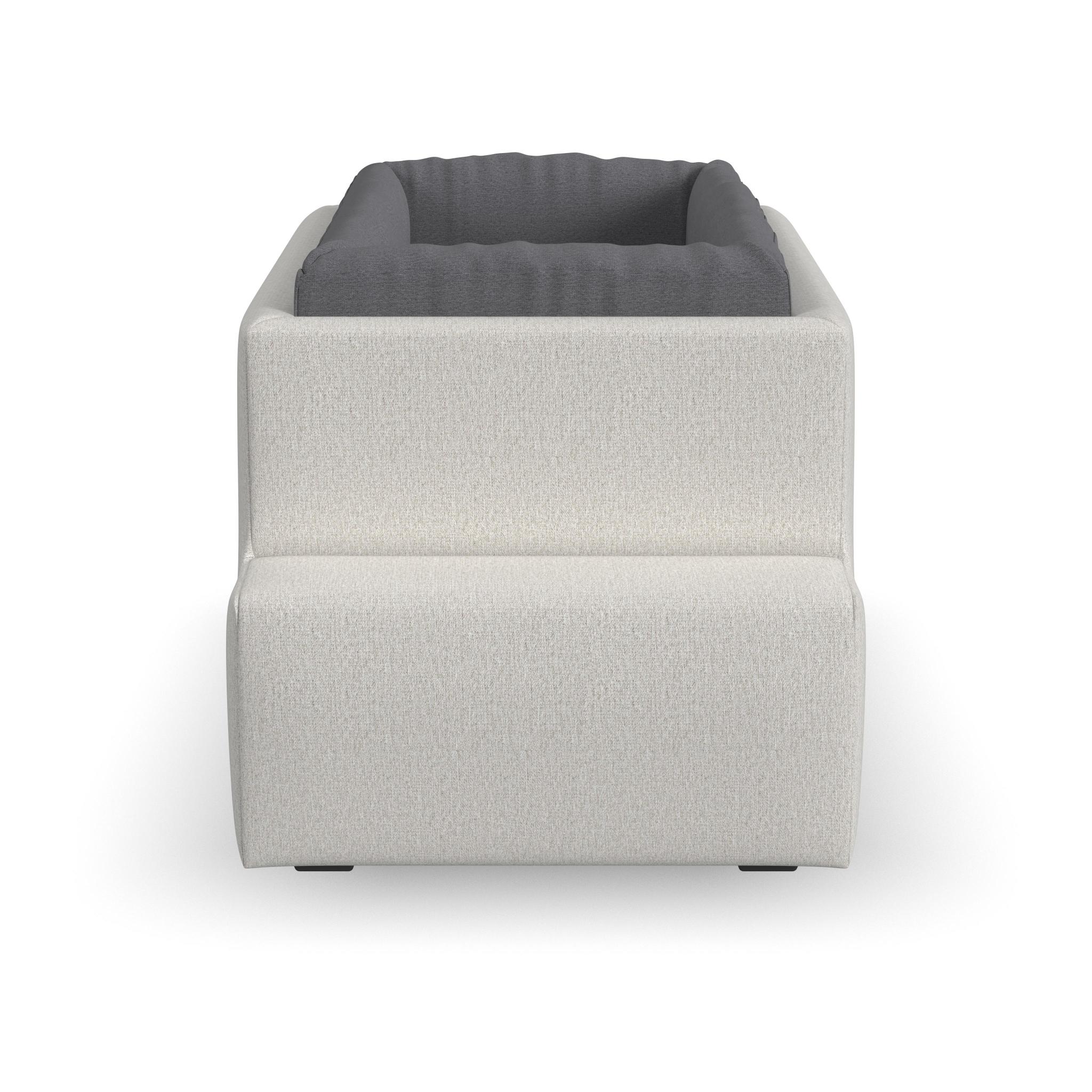 Flex Gray Fabric Pet Bed Hub