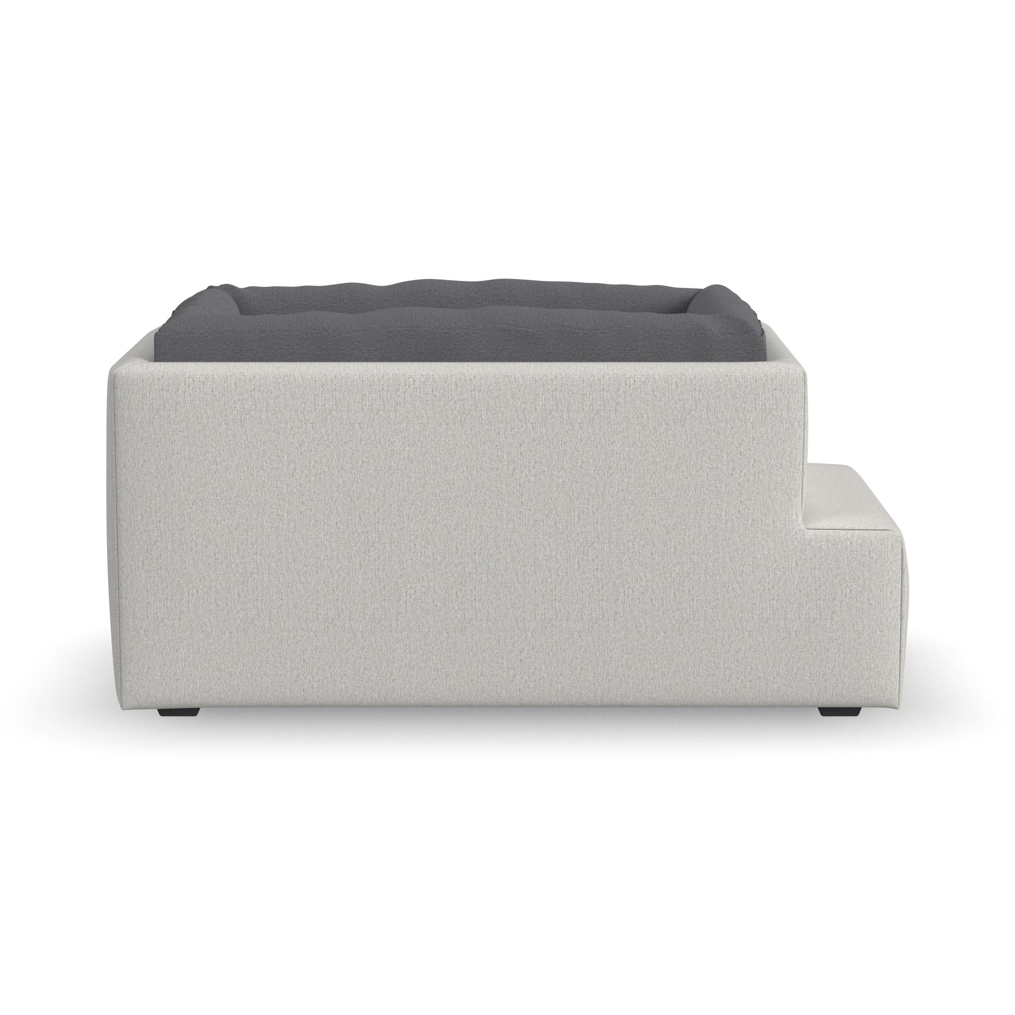 Flex Gray Fabric Pet Bed Hub