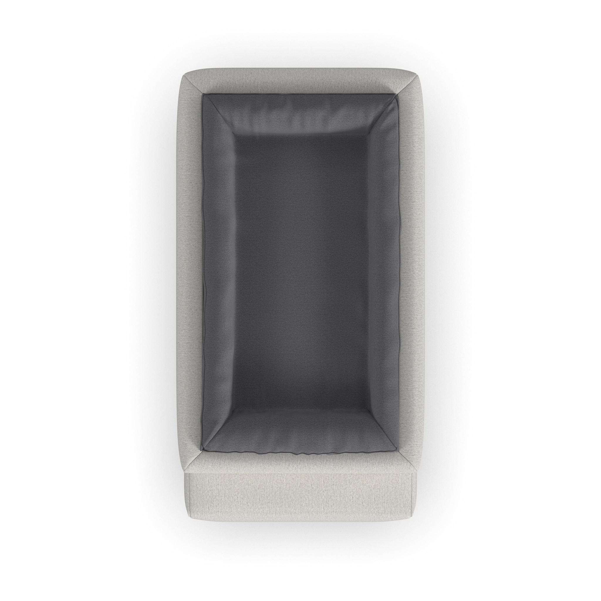 Flex Gray Fabric Pet Bed Hub