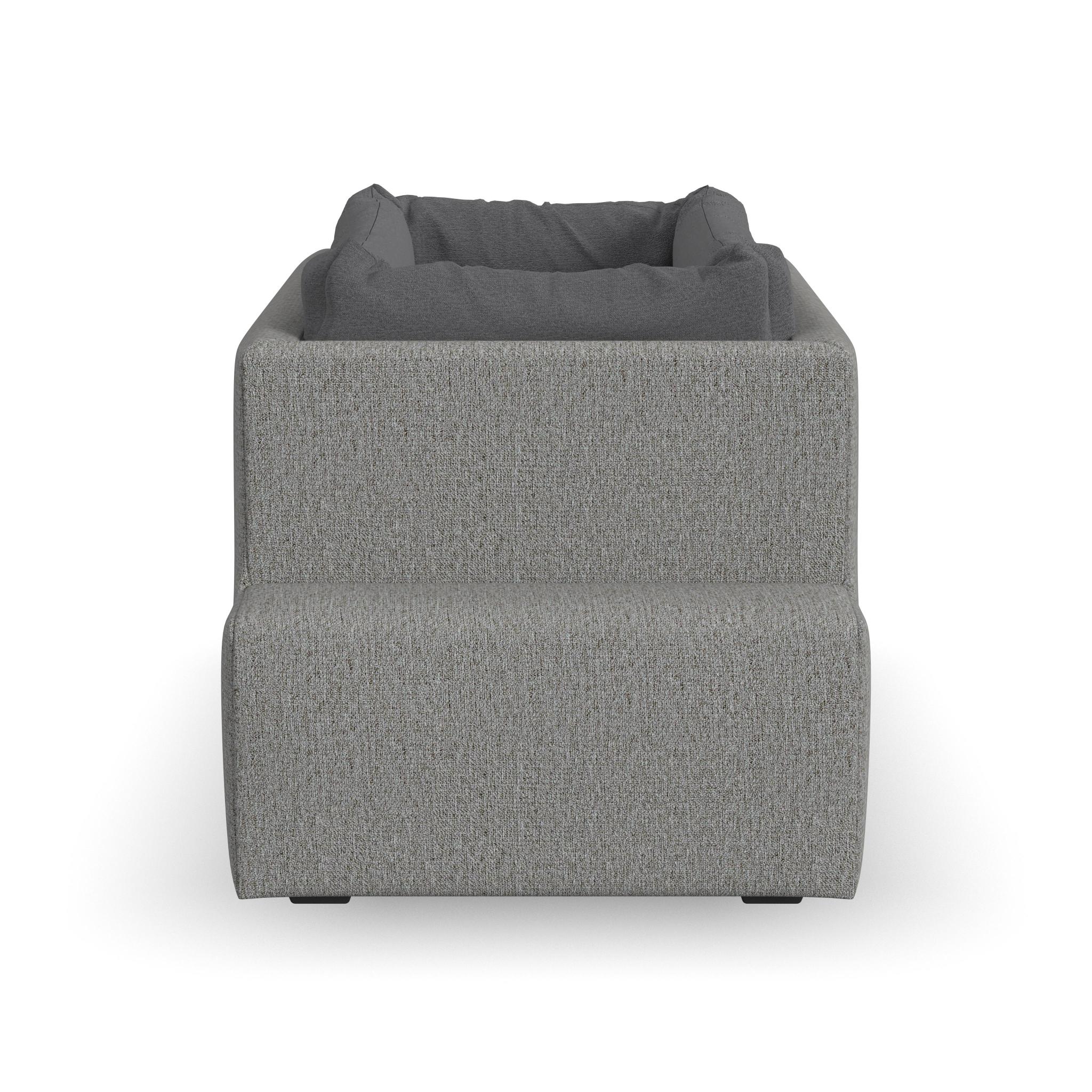 Flex Gray Fabric Pet Bed Hub