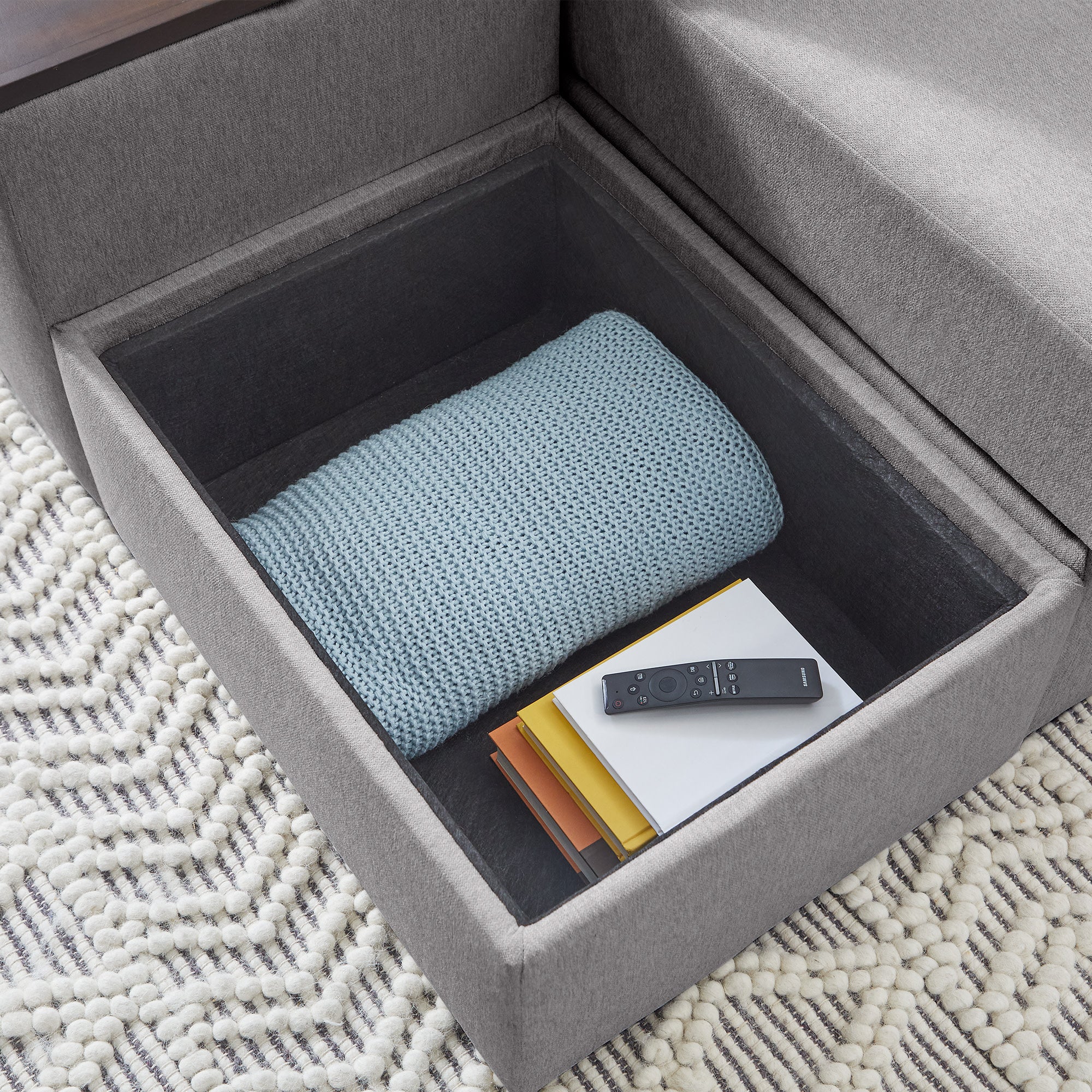 Flex Gray Fabric Storage Hub