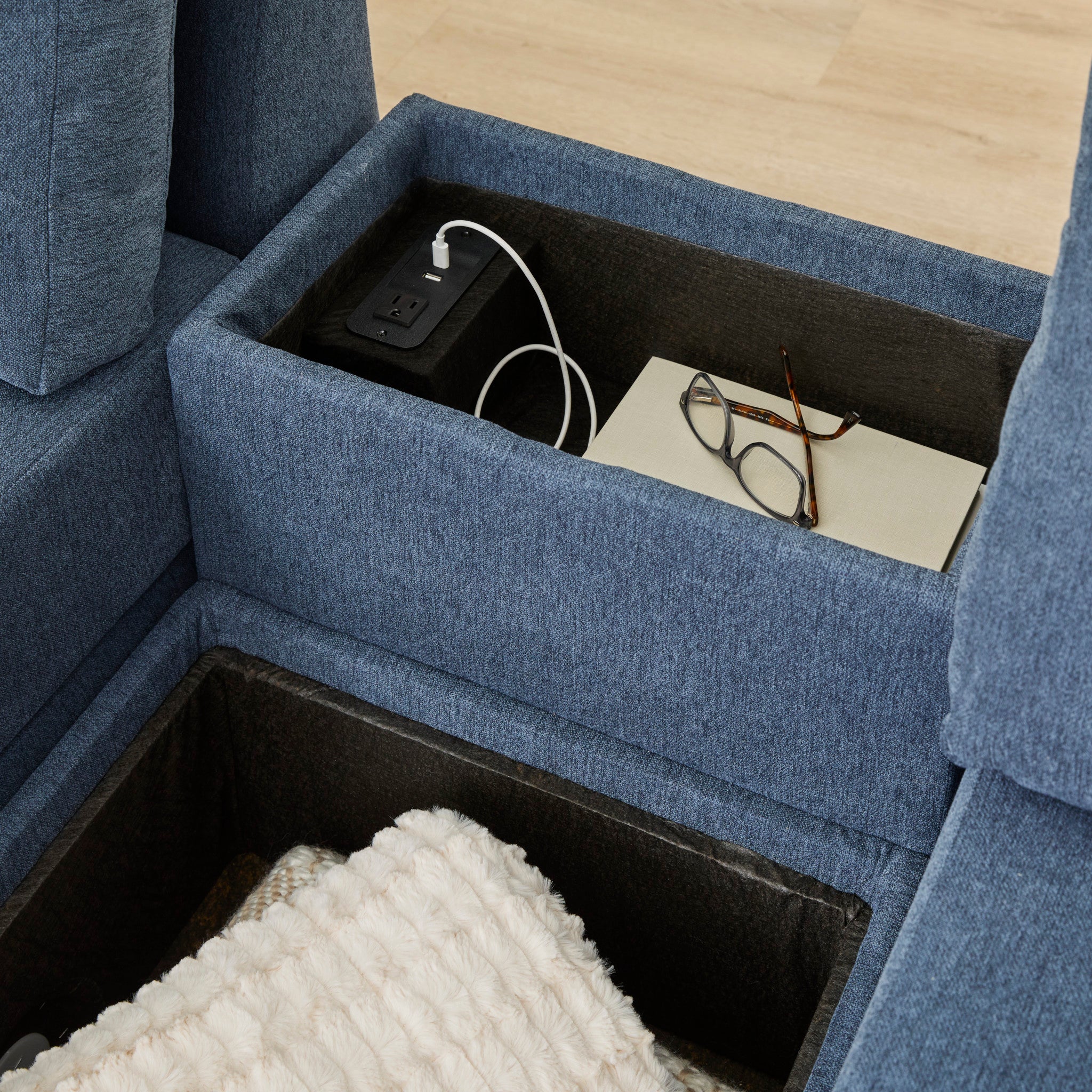 Flex Gray Fabric Storage Hub