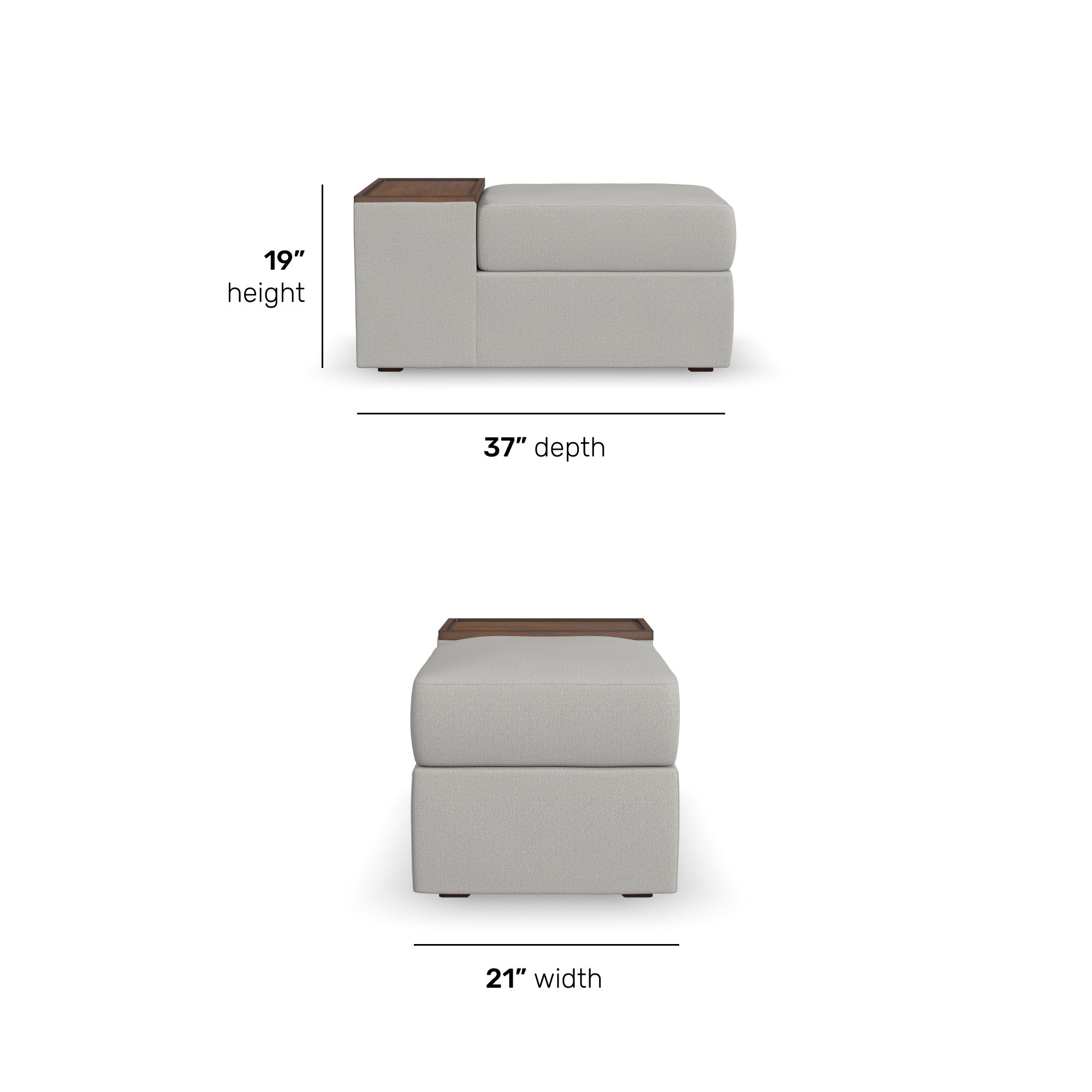 Flex Gray Fabric Storage Hub