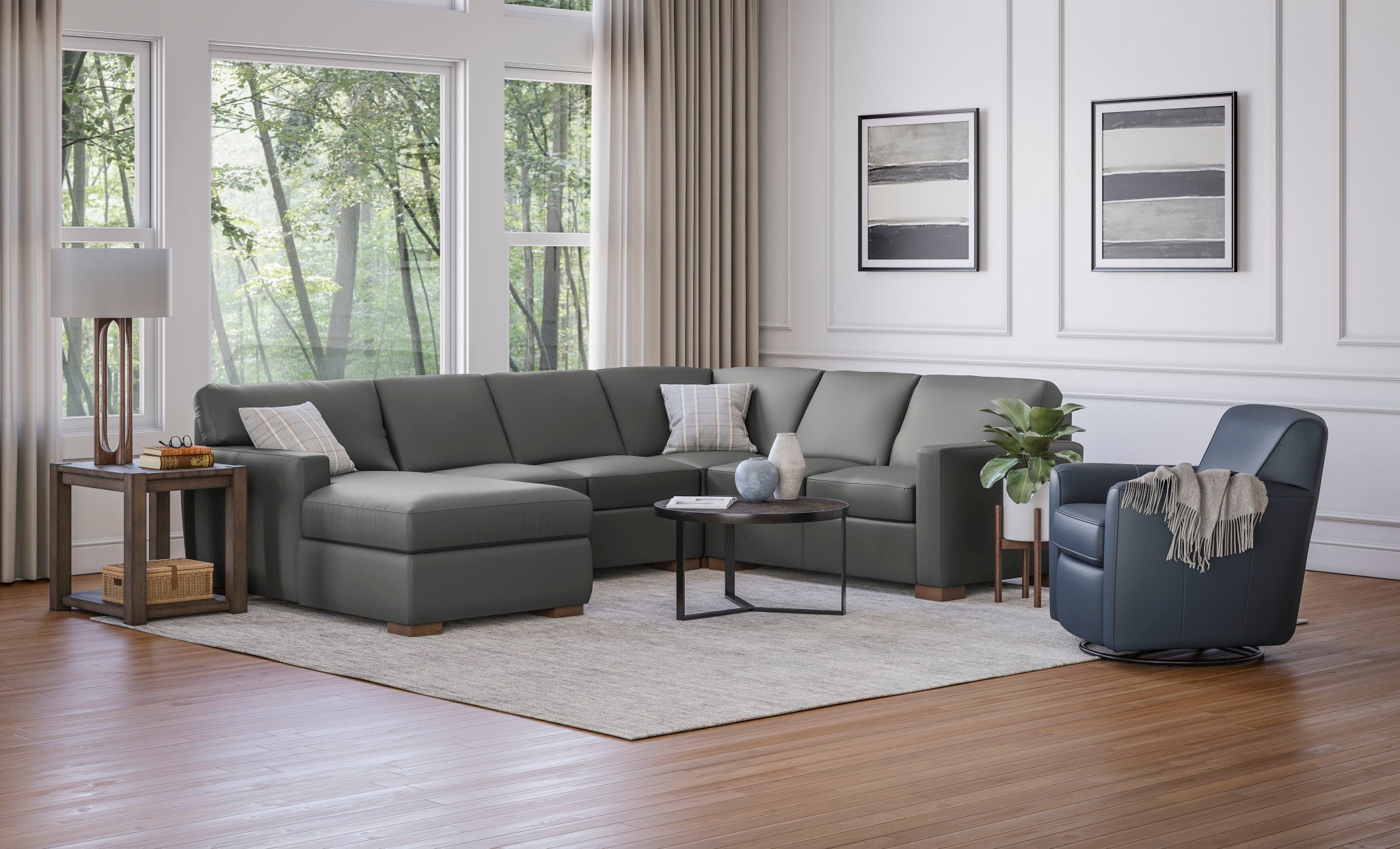 Bryant Leather Sectional