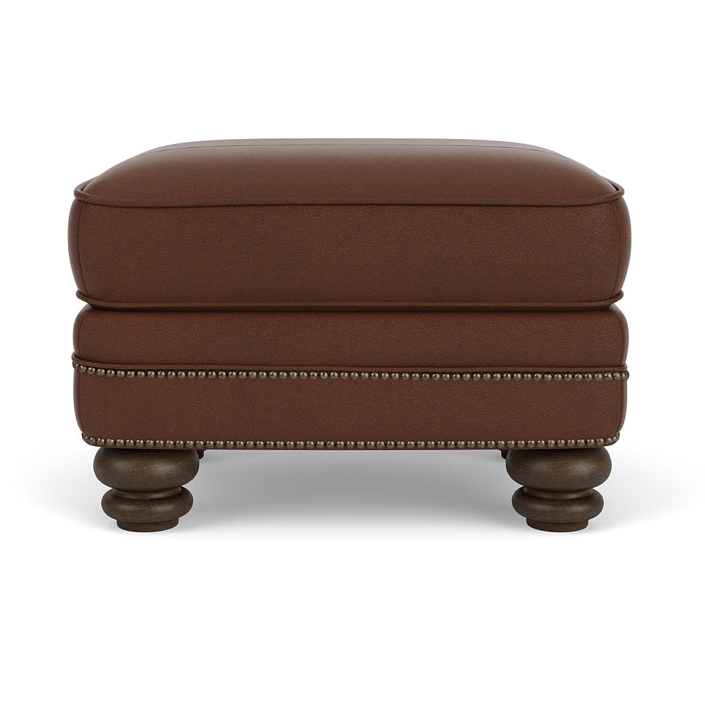 Bay Bridge Leather Ottoman