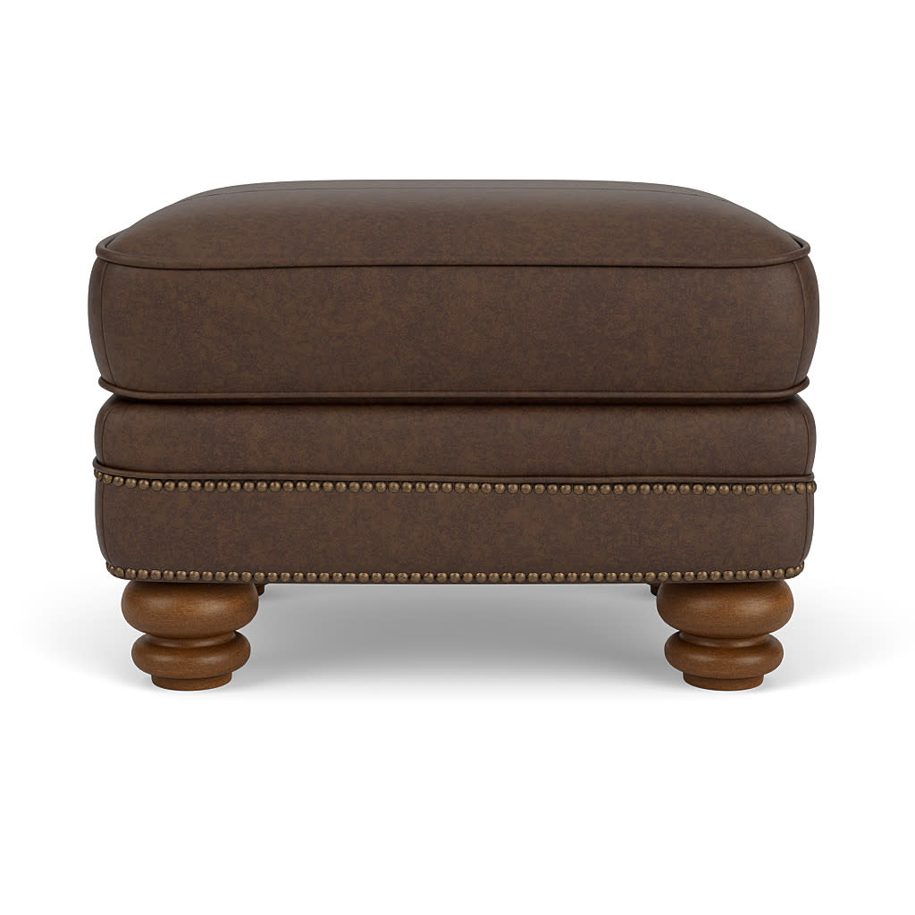 Bay Bridge Leather Ottoman