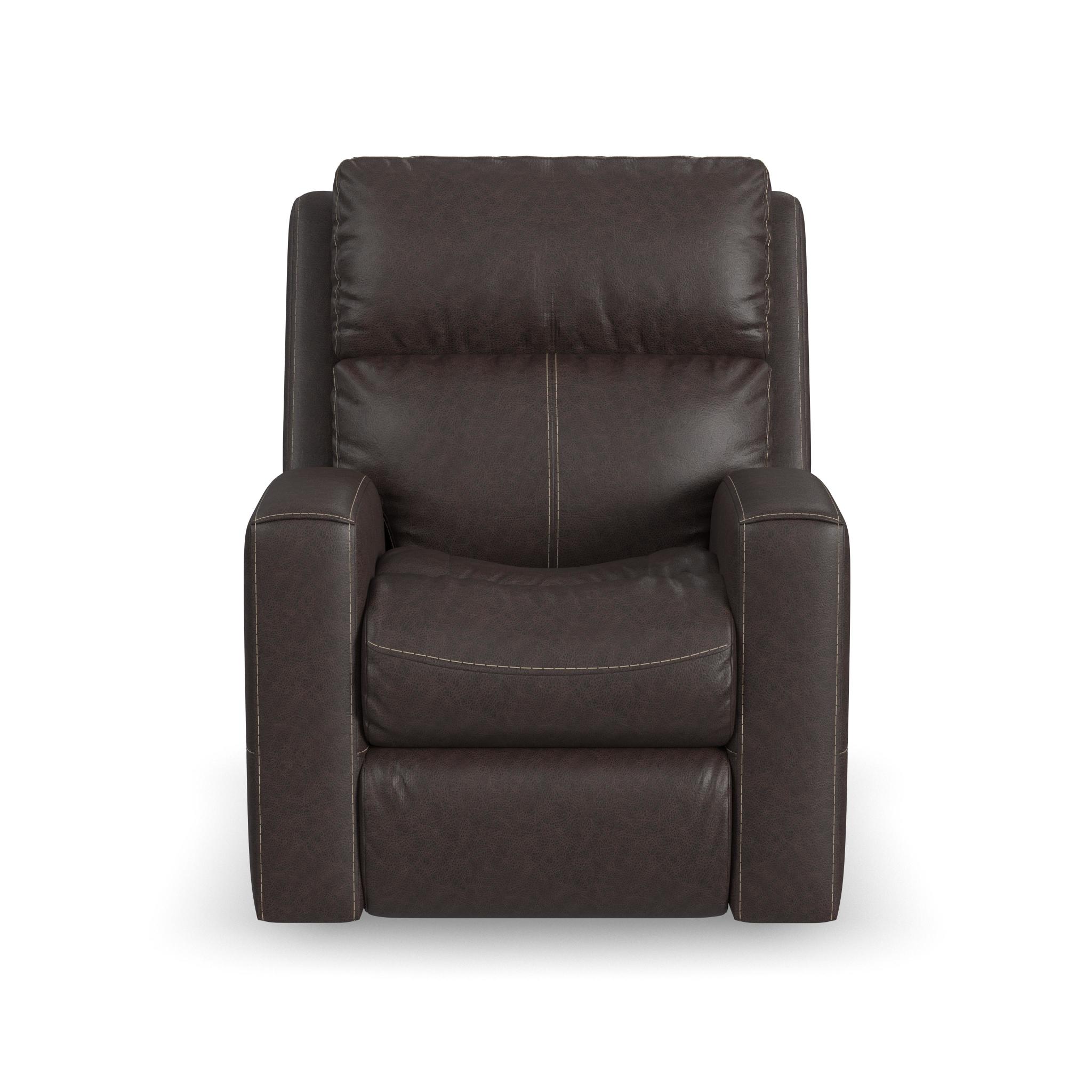 Score Leather Power Reclining Loveseat with Power Headrests & Lumbar