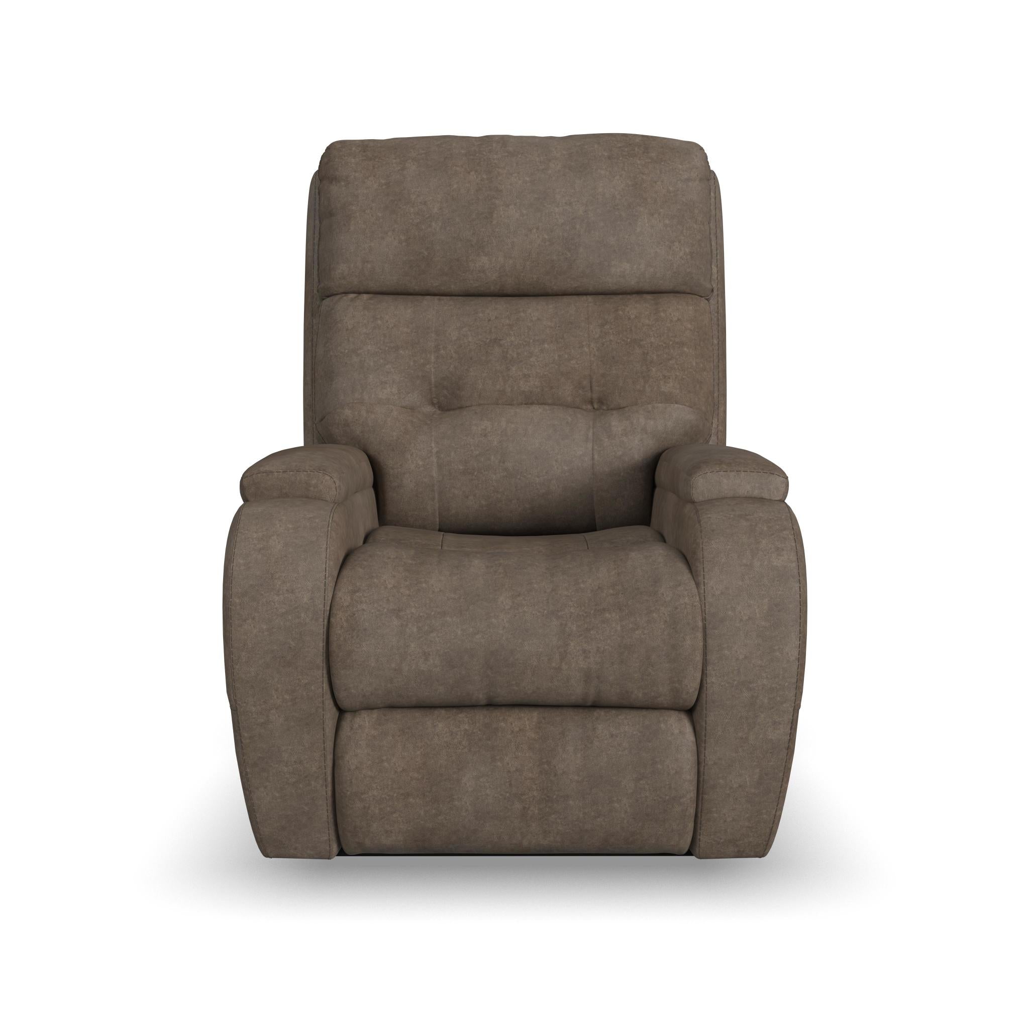 Strait Leather Power Recliner with Power Headrest