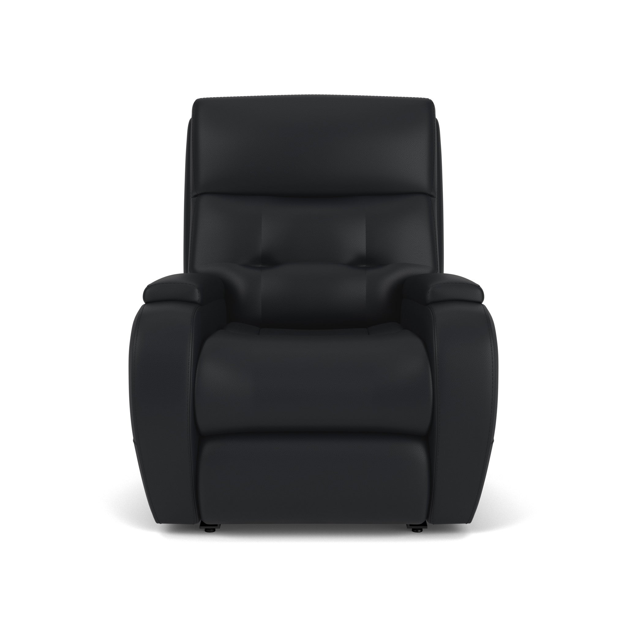 Strait Leather Power Recliner with Power Headrest