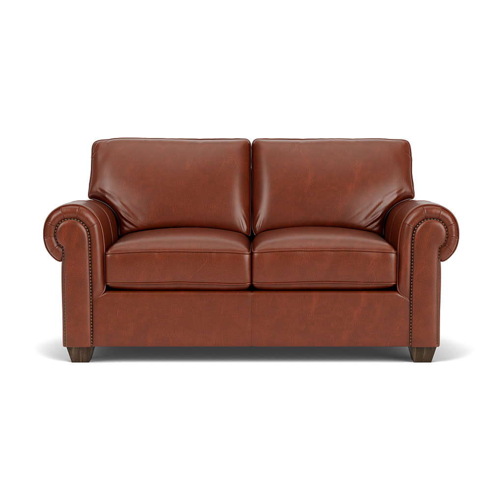 Carson Leather Loveseat