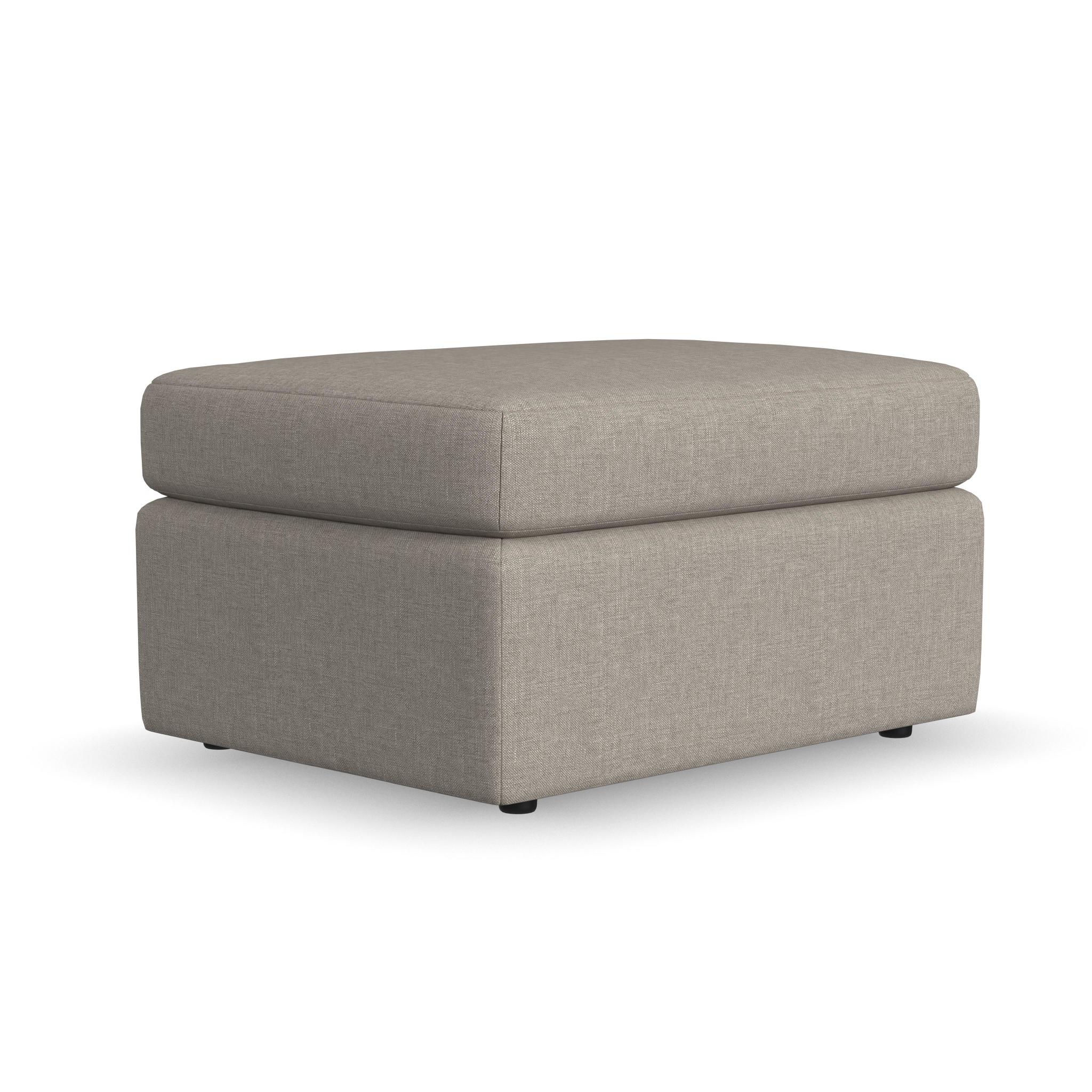 Sky Cast Ash Fabric Outdoor Ottoman