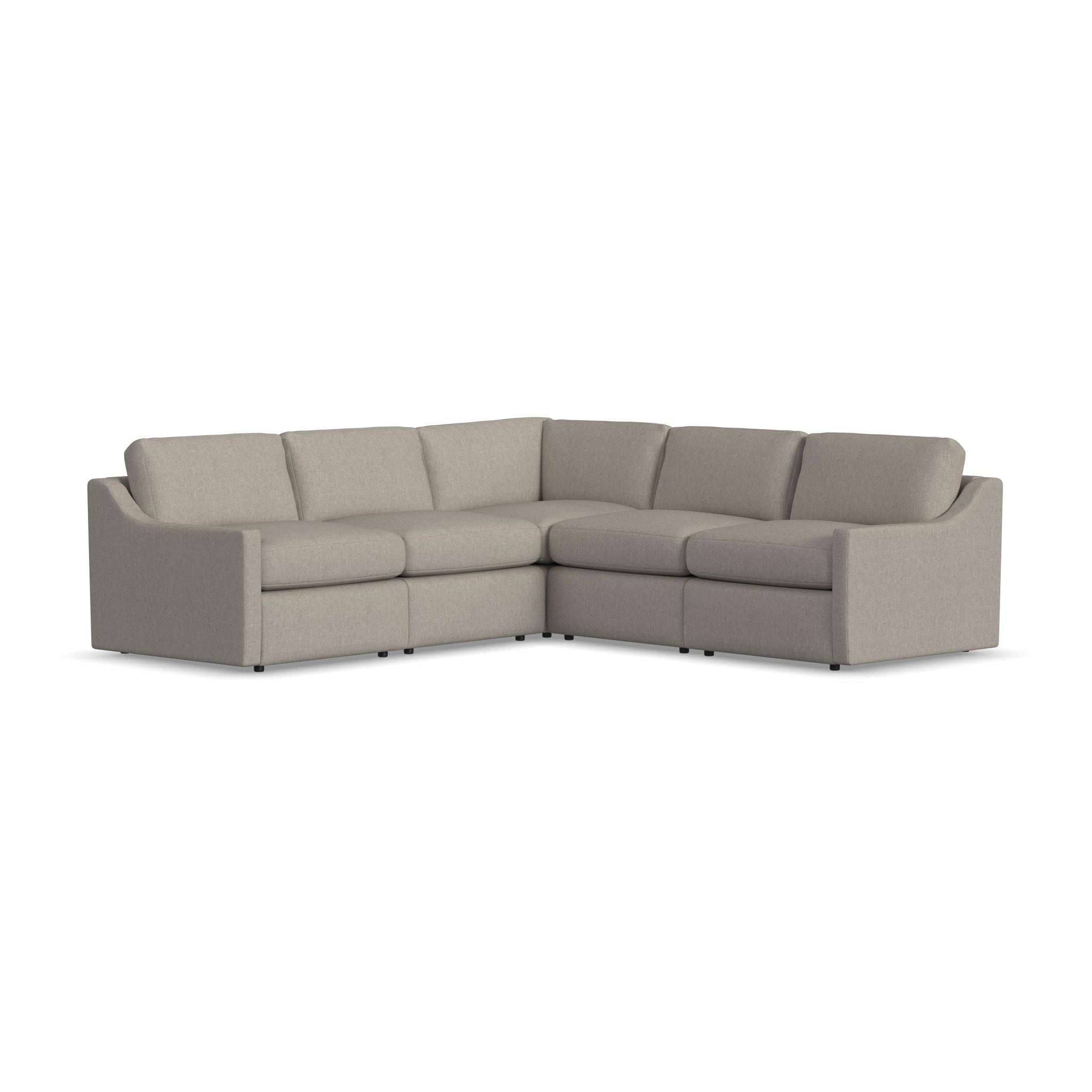 Sky Cast Ash Fabric Outdoor Sectional