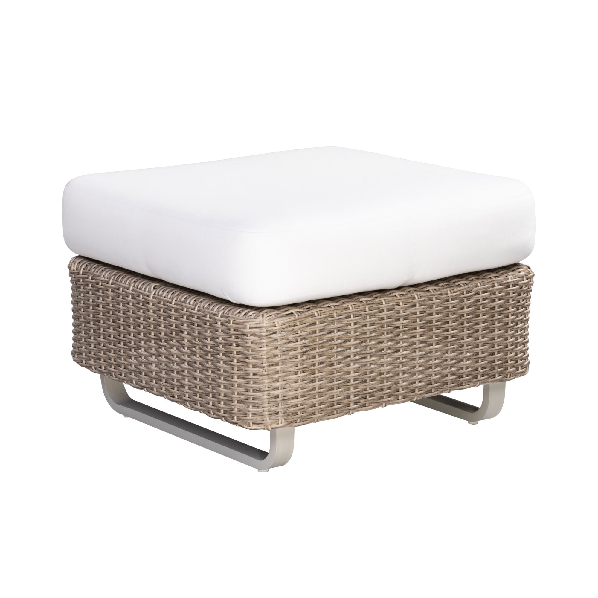 Vista Canvas Natural Ottoman