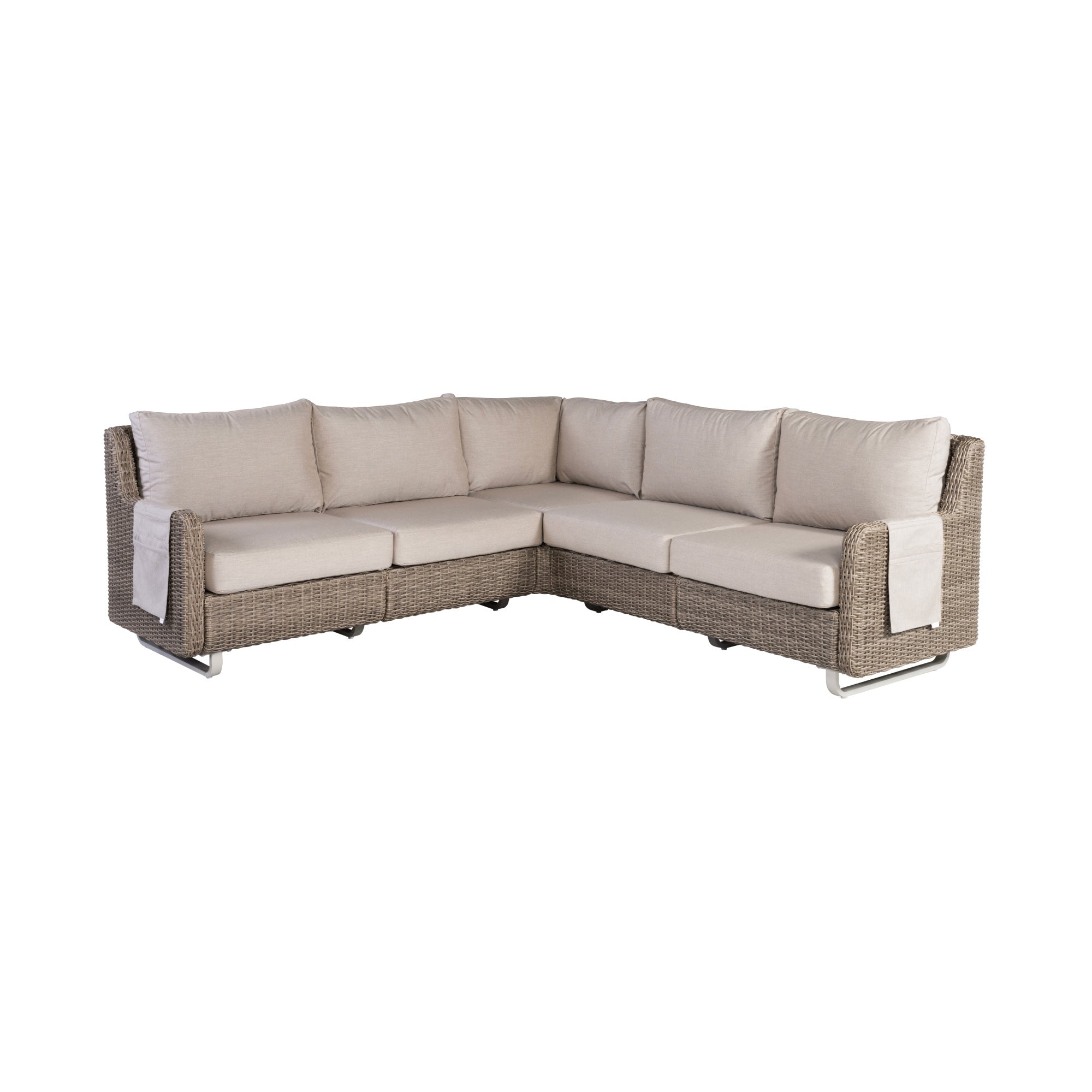 Vista Cast Ash 5-Seat Sectional