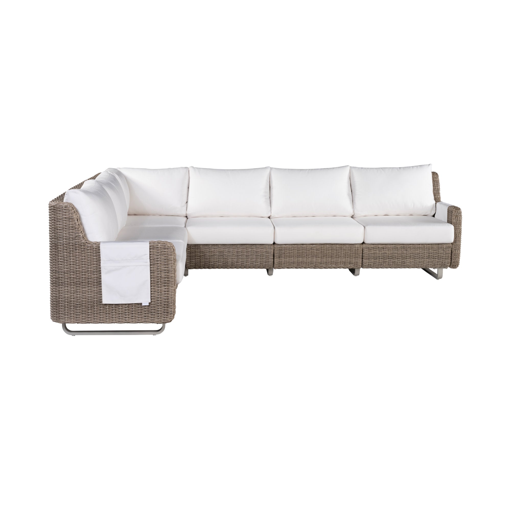 Vista Canvas Natural 6-Seat Sectional