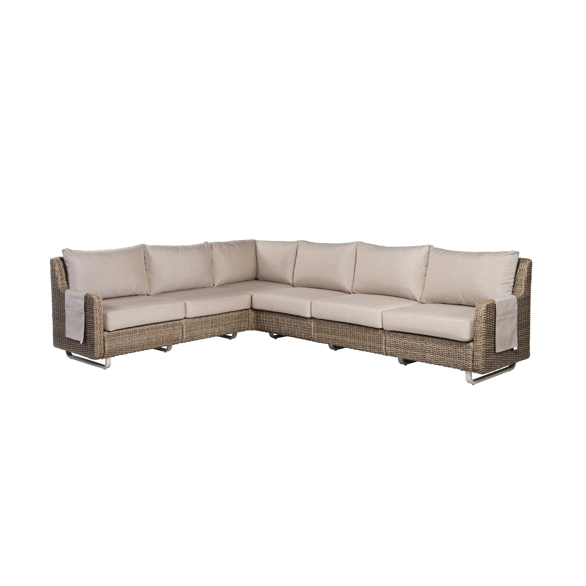 Vista Cast Ash 6-Seat Sectional