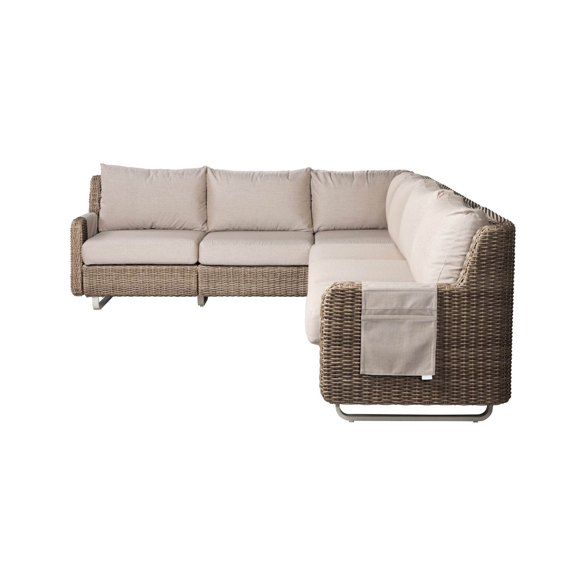 Vista Cast Ash 6-Seat Sectional