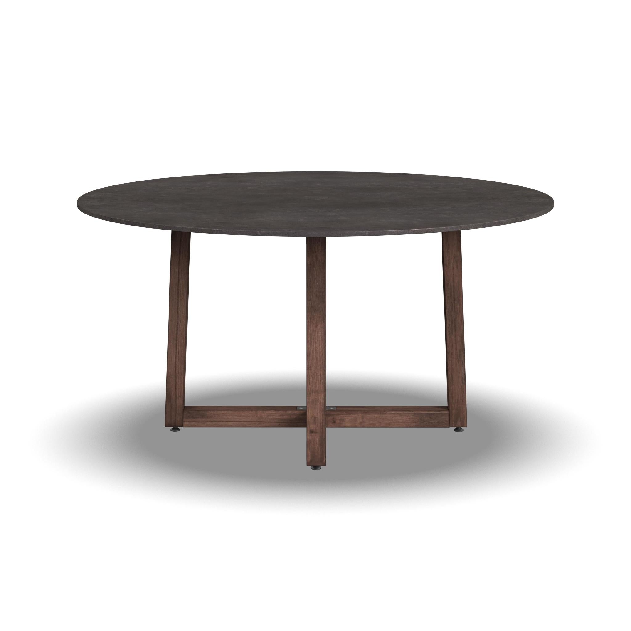 Nova Canvas Natural Large Round Dining Table