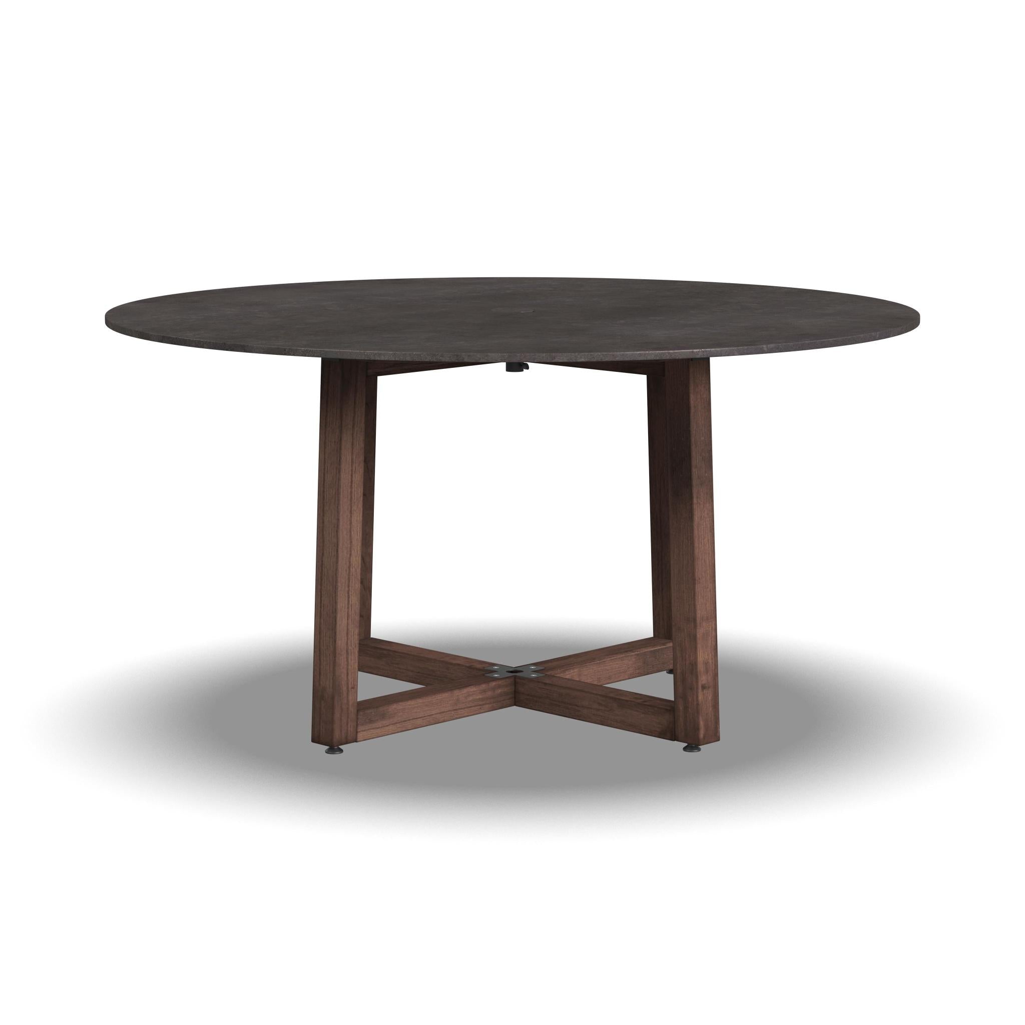 Nova Canvas Natural Large Round Dining Table