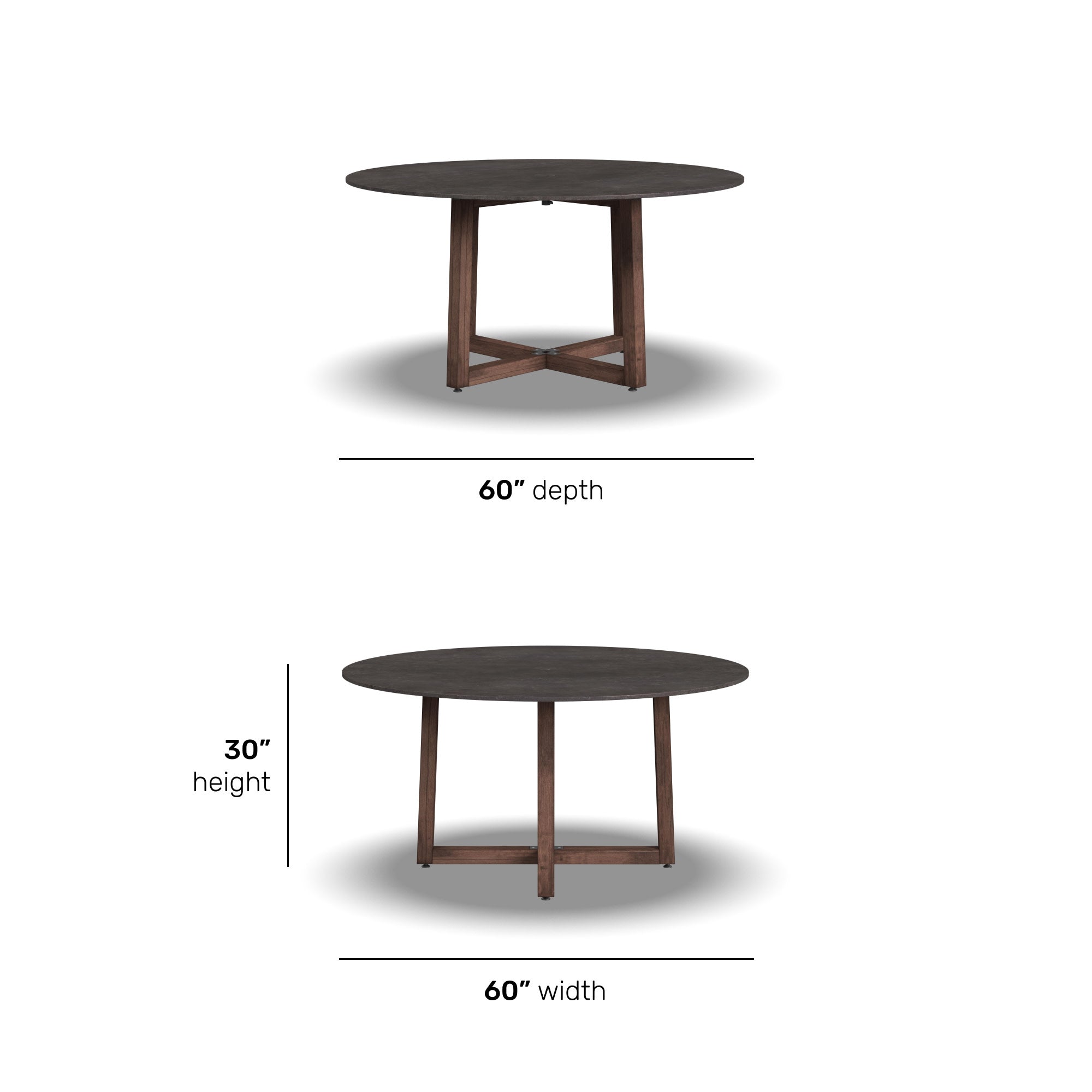 Nova Canvas Natural Large Round Dining Table