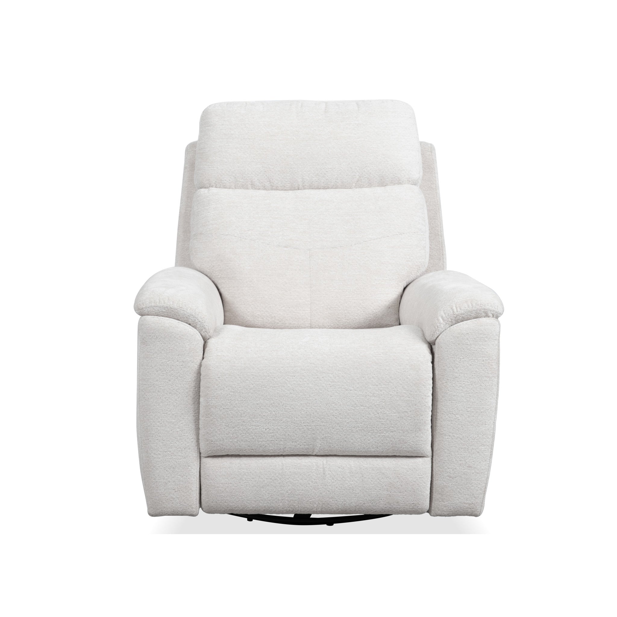 Refined Power Swivel Gliding Recliner with Power Headrest & Lumbar