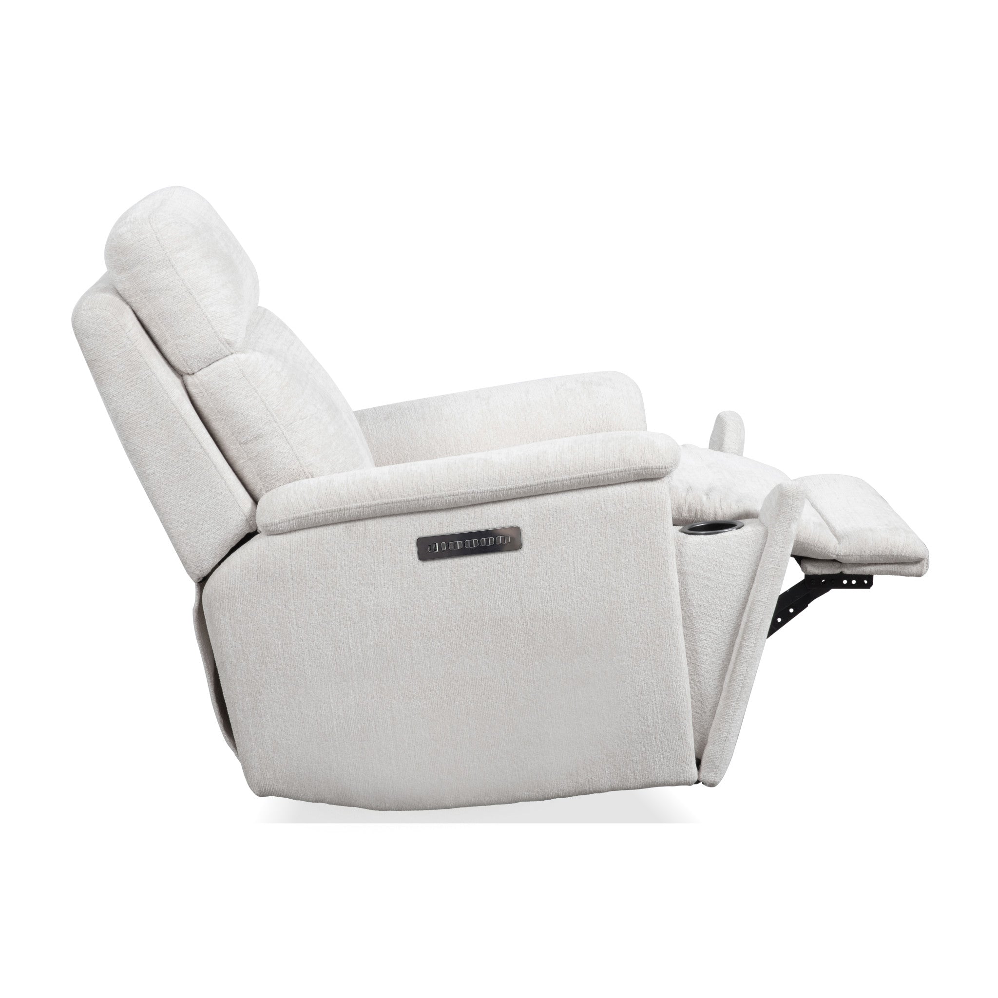 Refined Pearl Perfect Match Power Swivel Gliding Recliner with Power Headrest & Lumbar