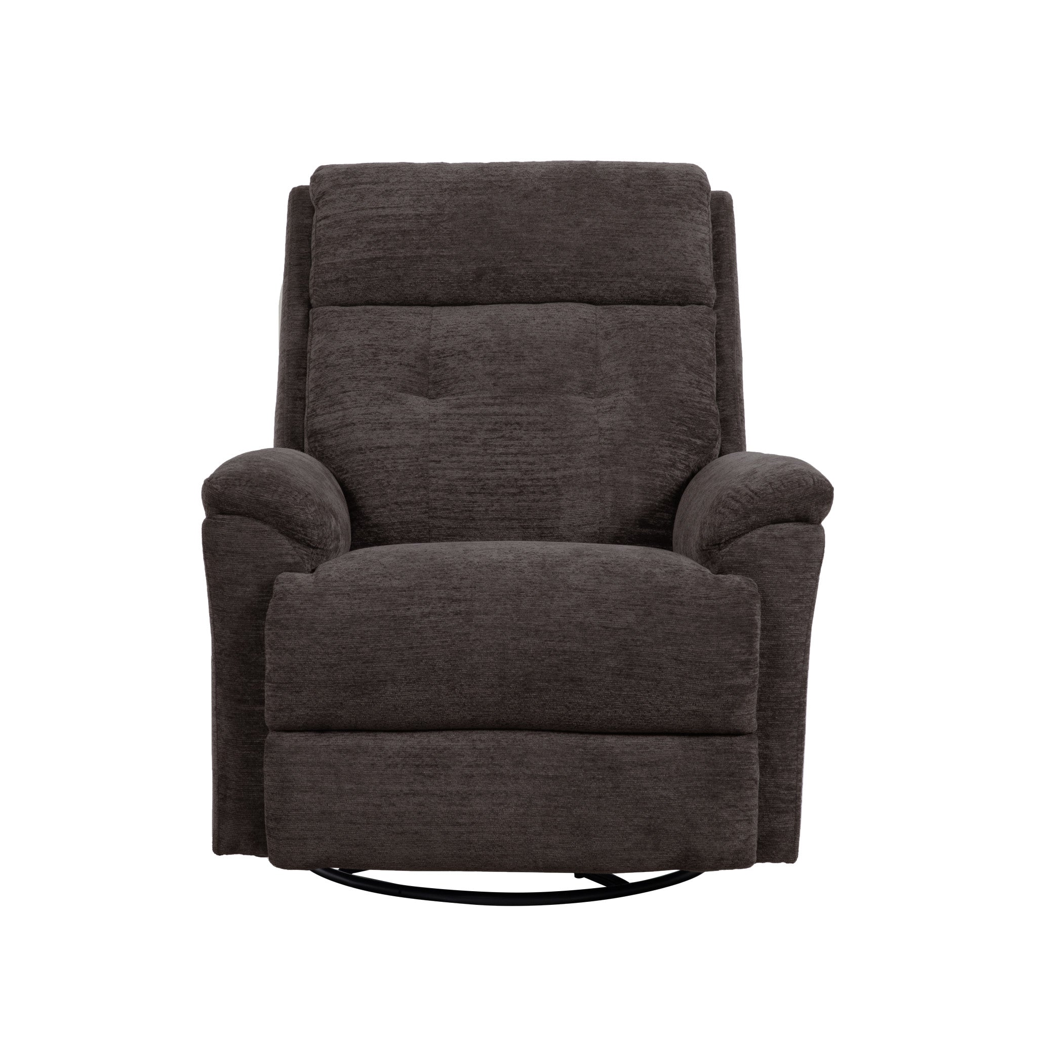 Sophisticated Power Swivel Gliding Recliner with Power Headrest & Lumbar