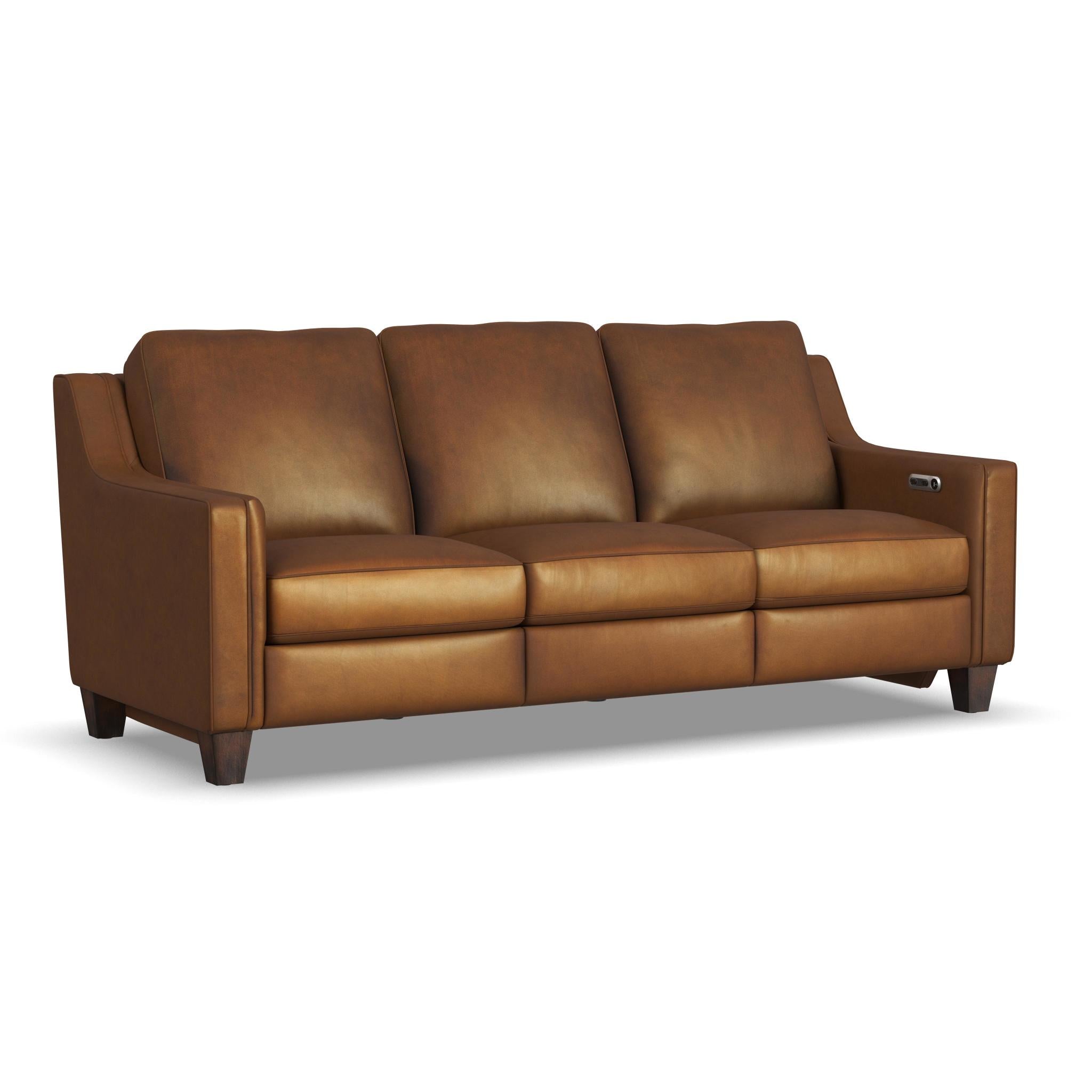 Finley Leather Power Inclining Sofa