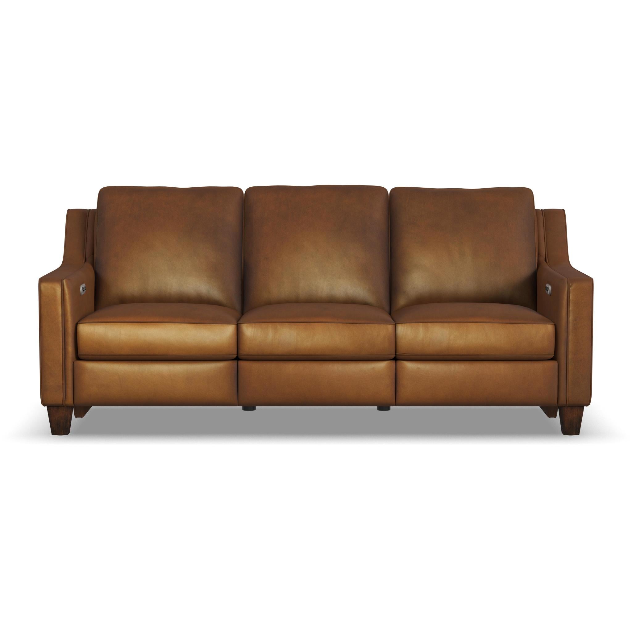 Finley Leather Power Inclining Sofa