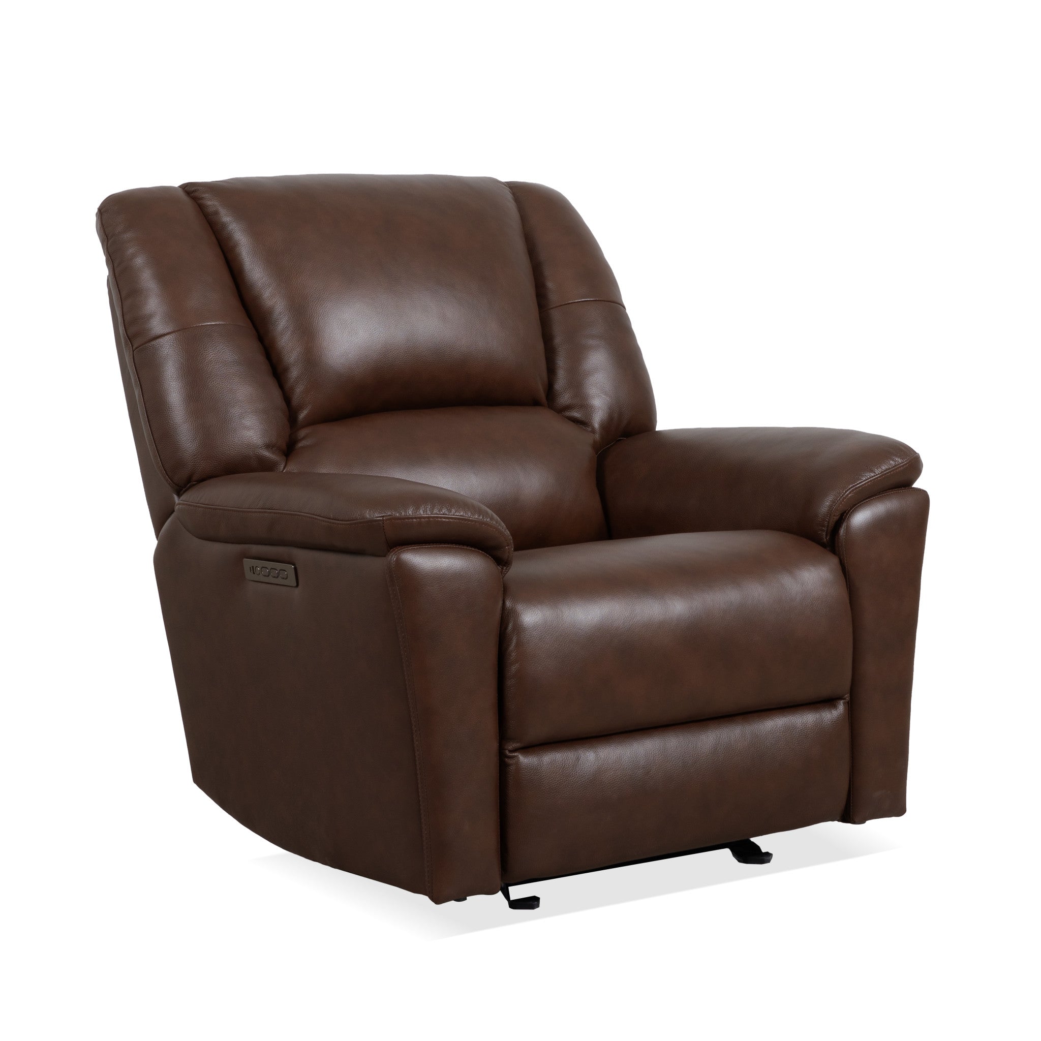 Plush Tavern Brown Perfect Match Power Gliding Recliner with Power Headrest & Lumbar