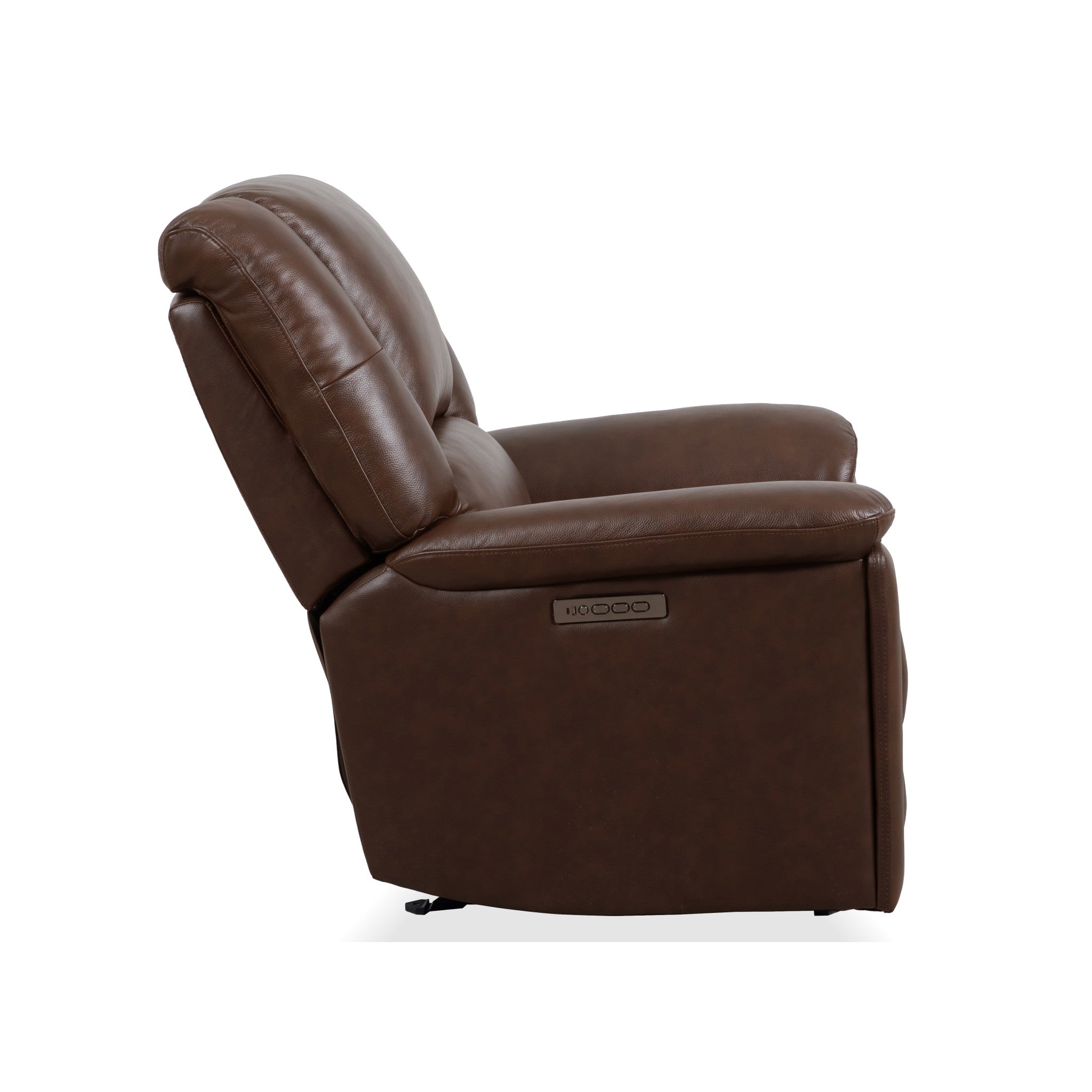 Plush Tavern Brown Perfect Match Power Gliding Recliner with Power Headrest & Lumbar