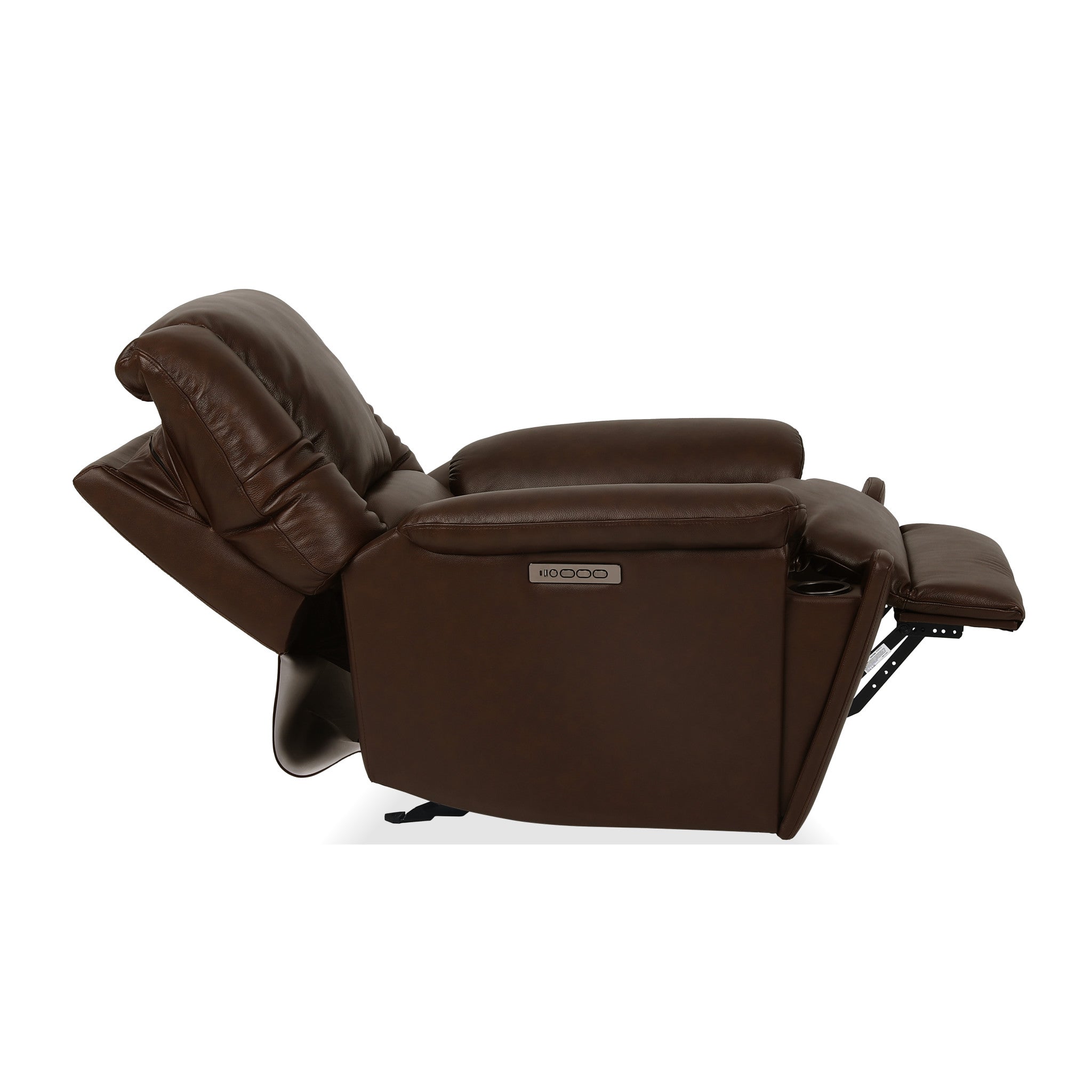 Plush Tavern Brown Perfect Match Power Gliding Recliner with Power Headrest & Lumbar