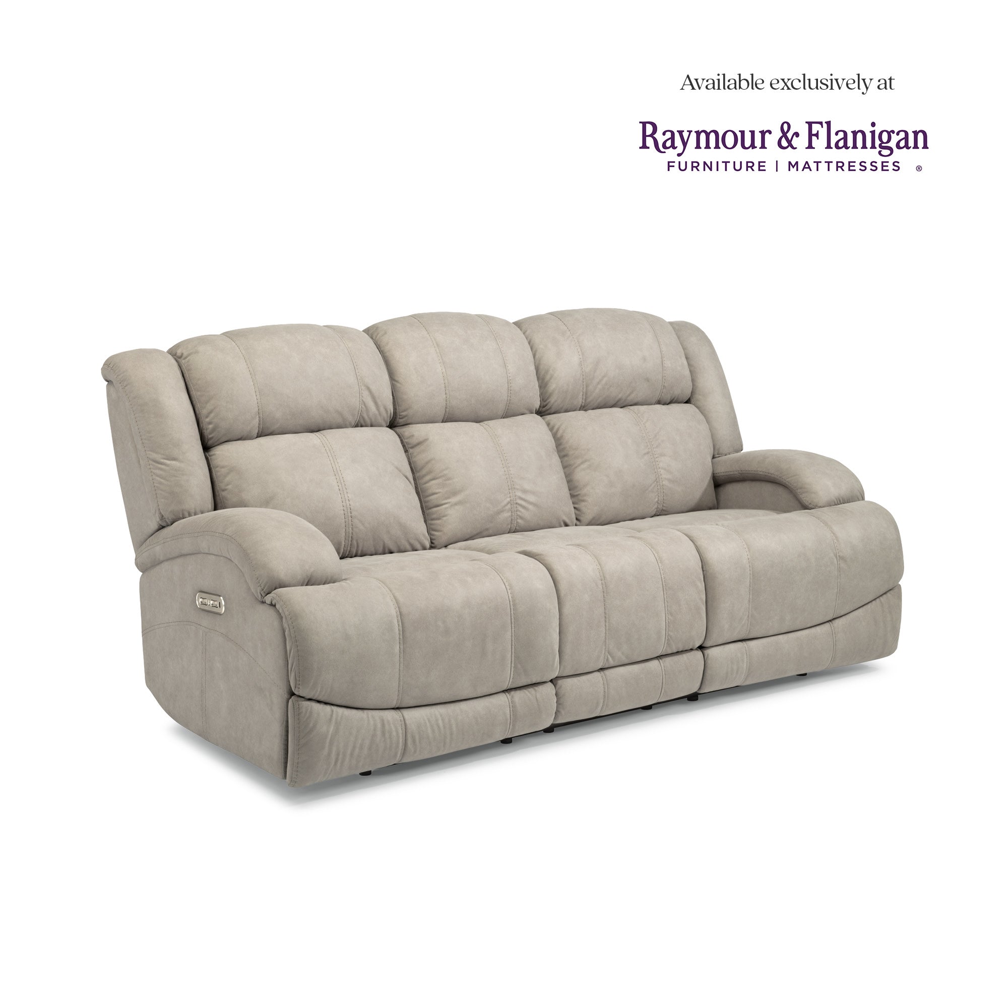 Quincey Fabric Power Reclining Sofa with Power Headrests