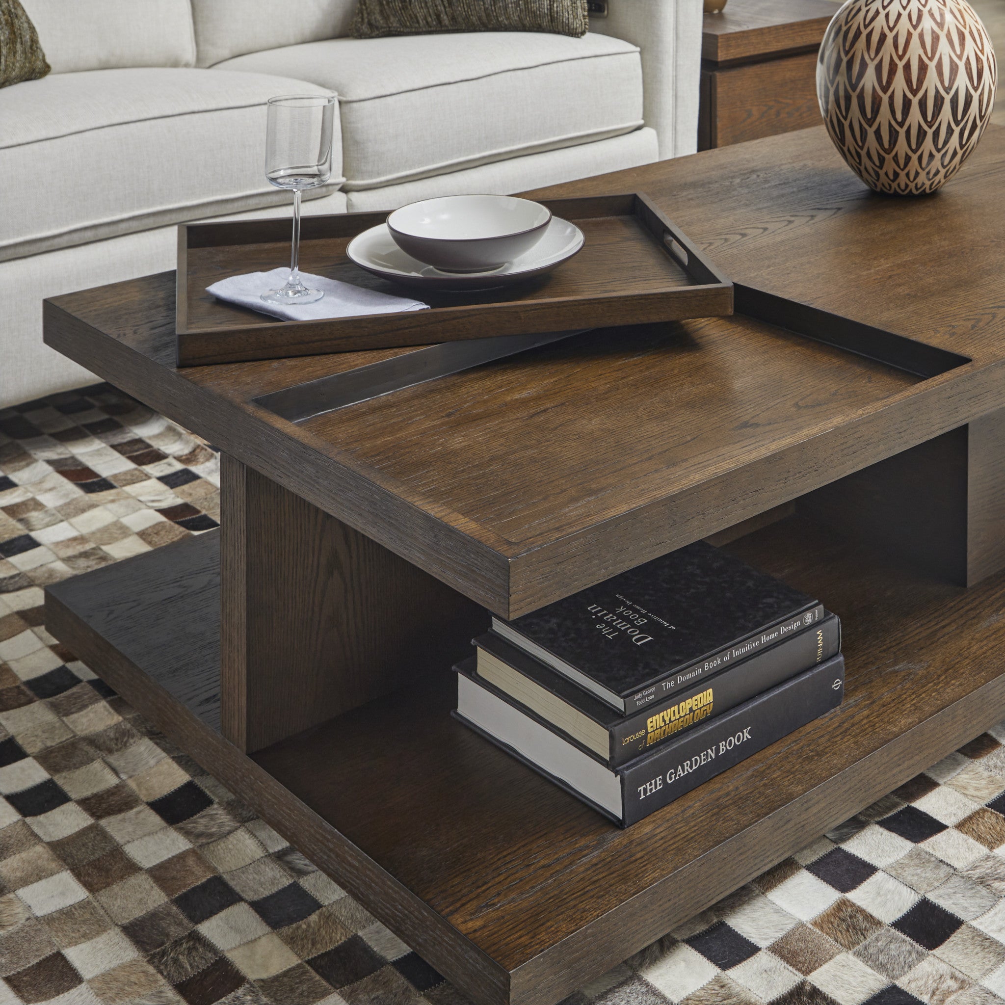 Athens Rectangular Coffee Table with Casters