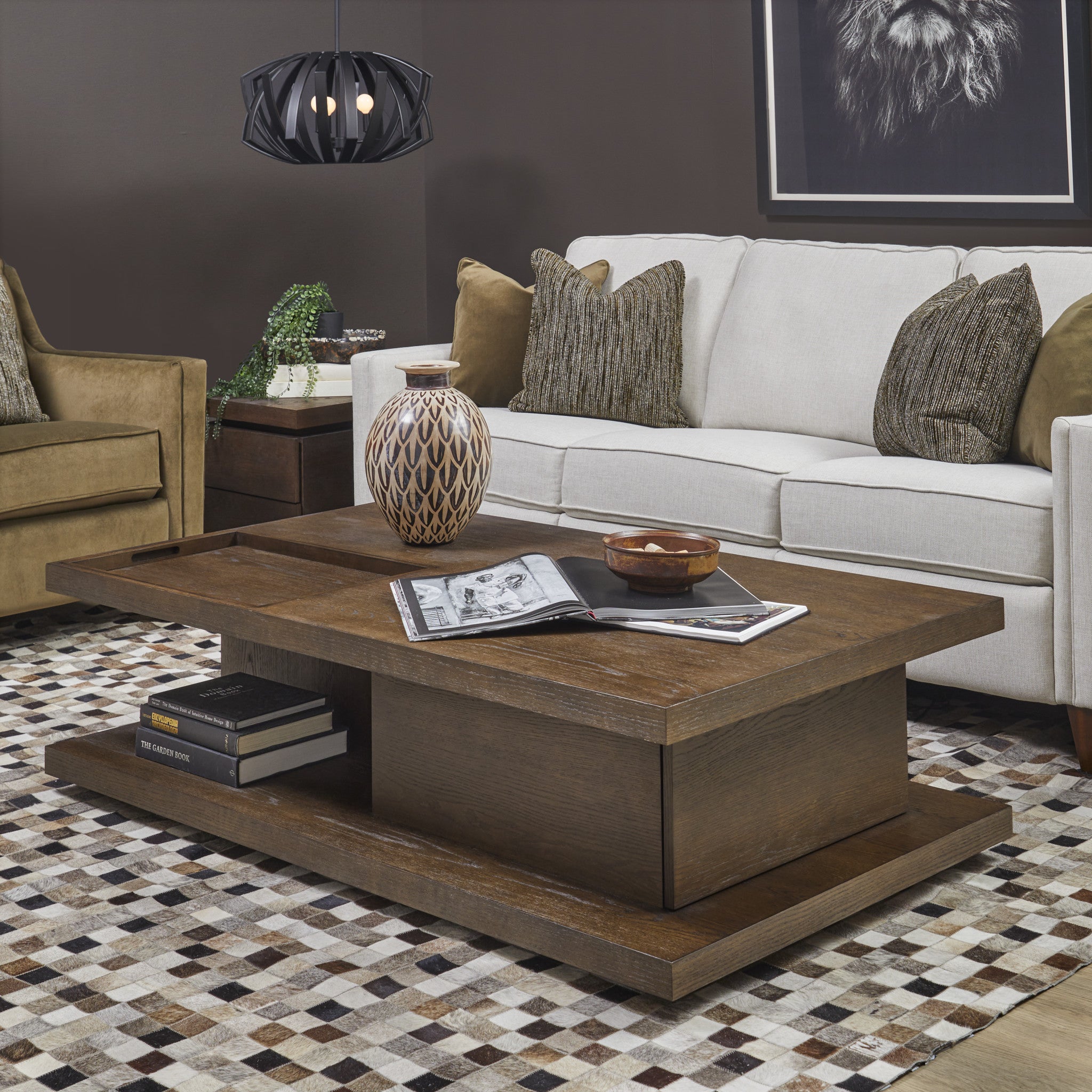 Athens Rectangular Coffee Table with Casters