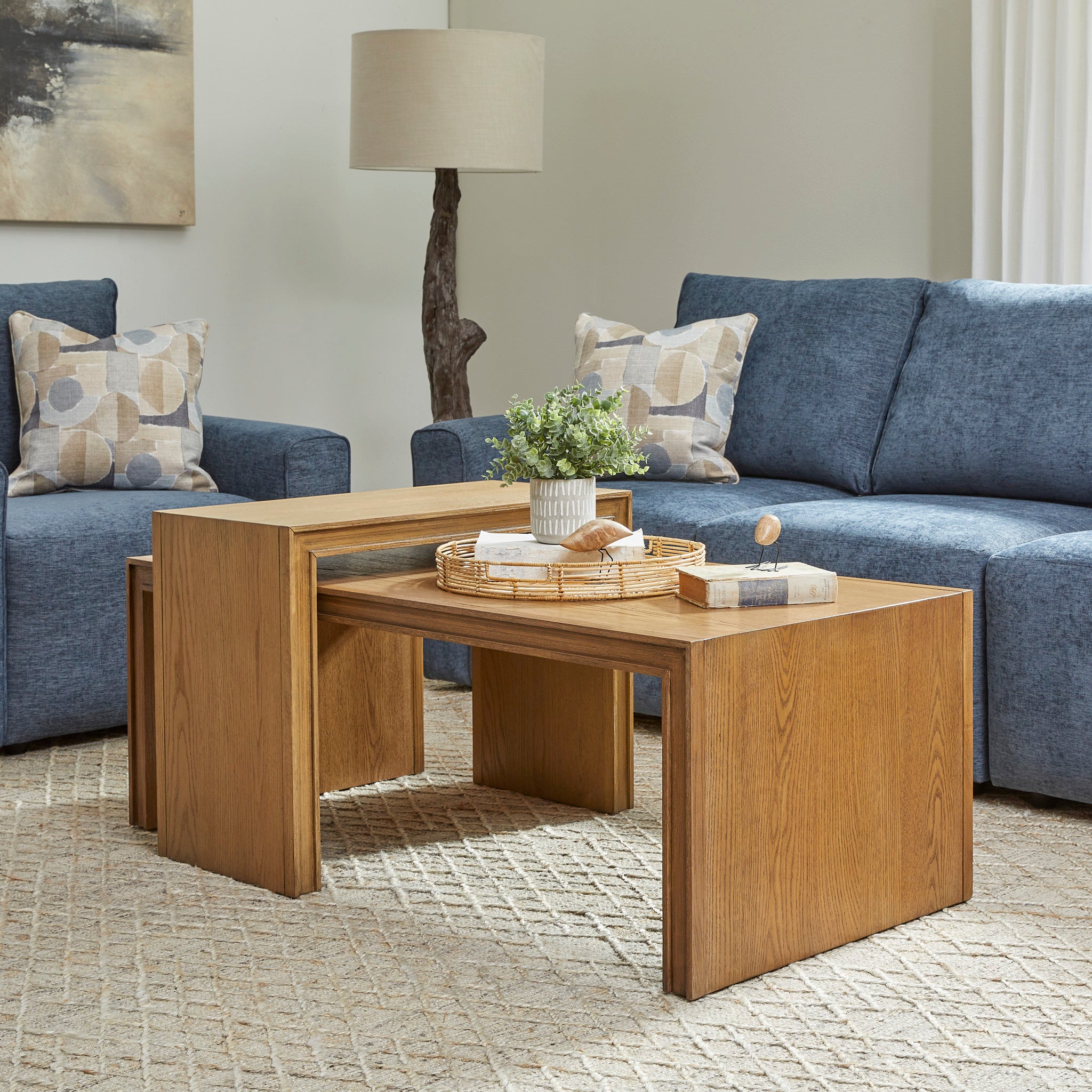 Waterfall Brown Accent Table