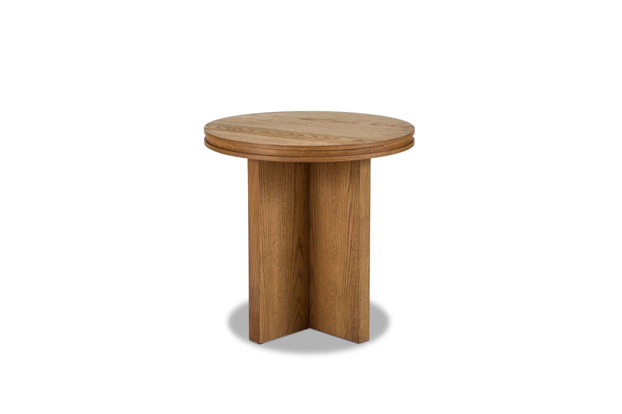 Waterfall Brown  Round End Table