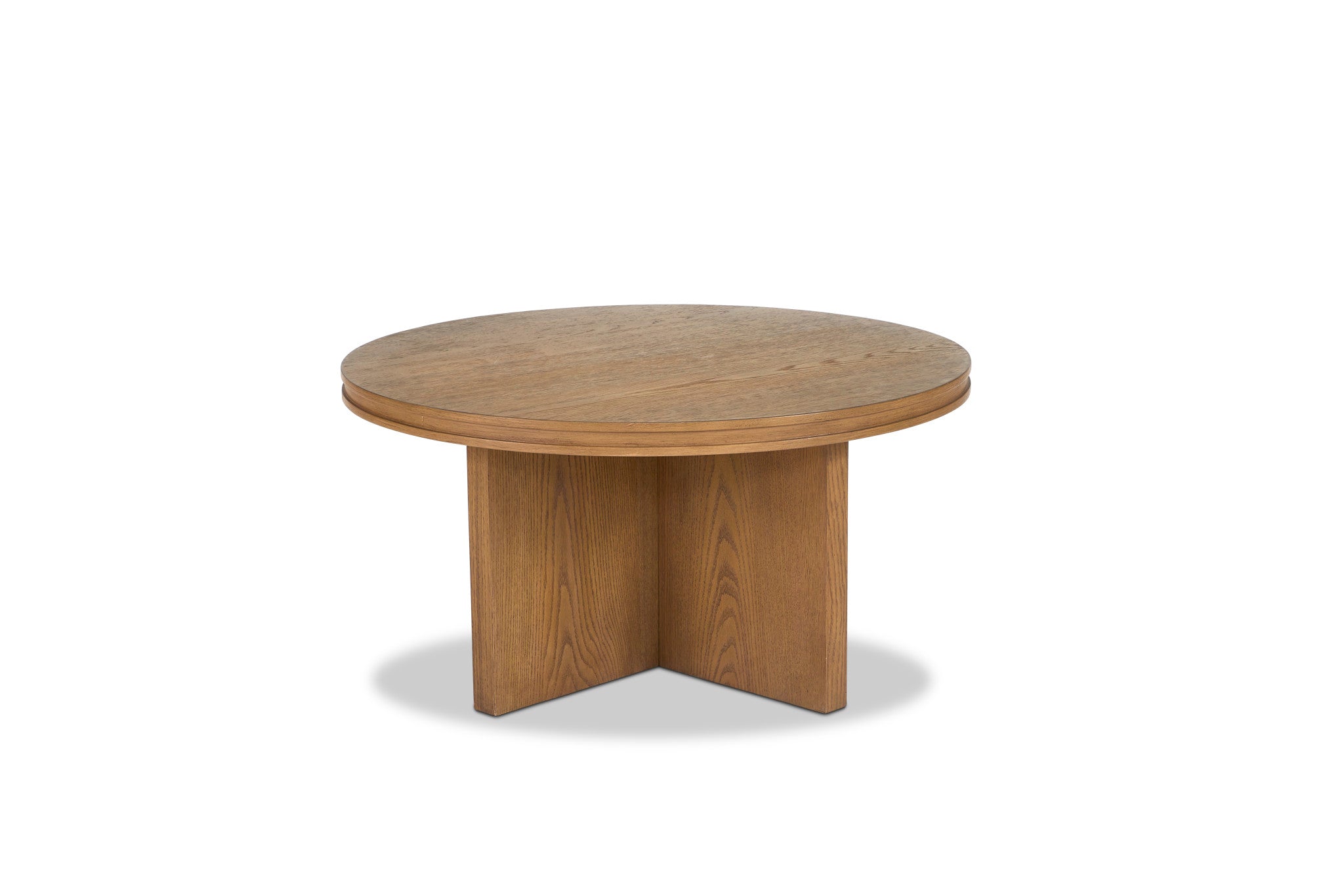 Waterfall Brown Round Coffee Table