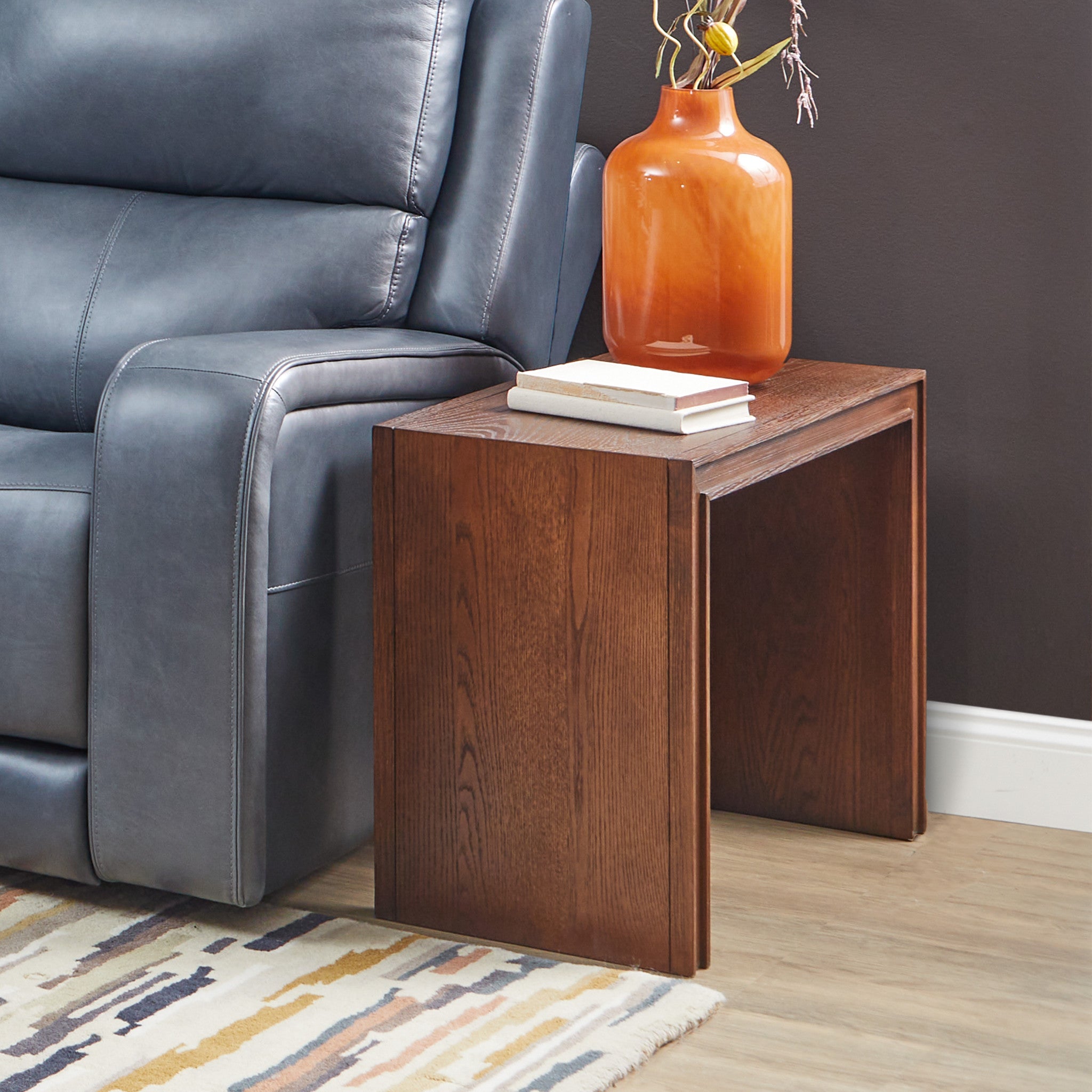 Waterfall Brown Accent Table