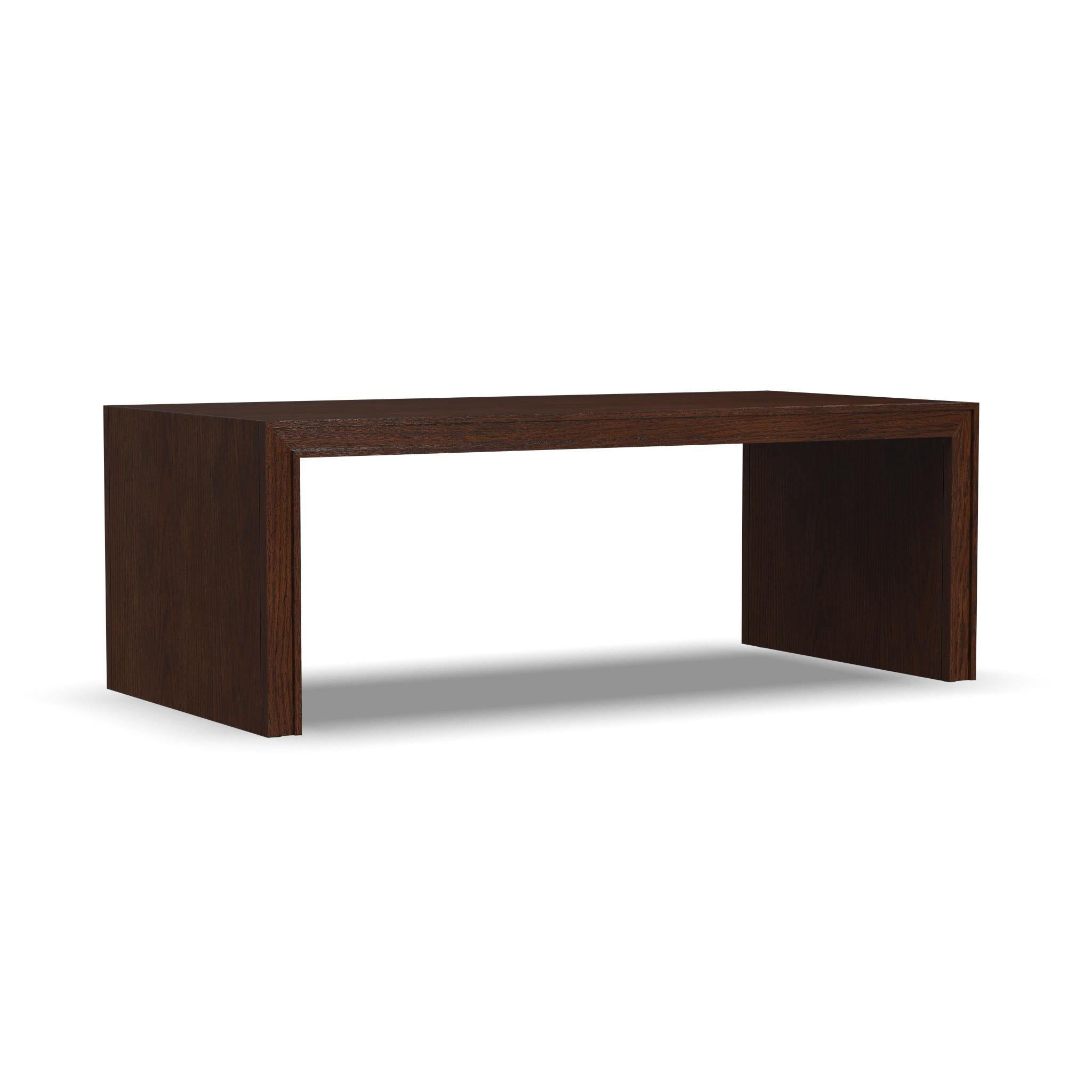 Waterfall Brown Rectangular Coffee Table