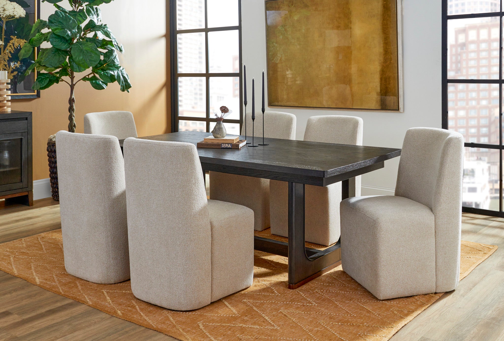 Waterfall Rectangular Dining Table