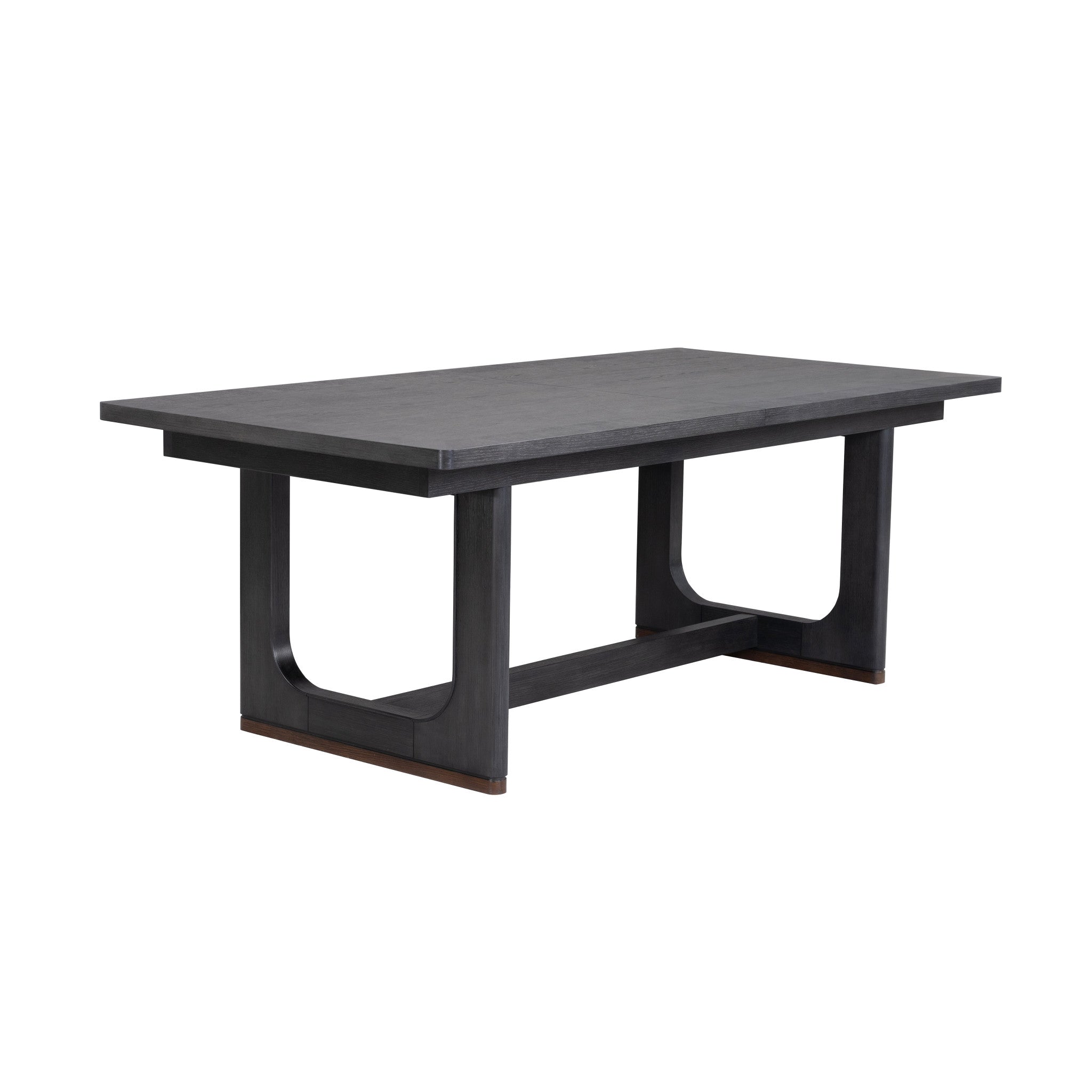 Waterfall Black Rectangular Dining Table