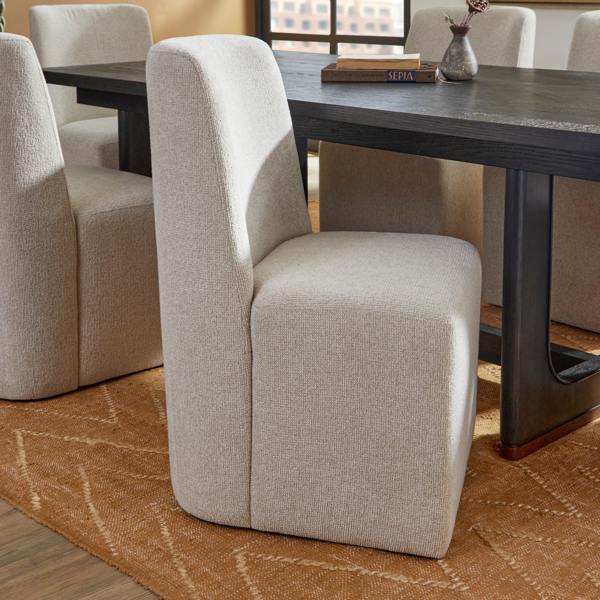 Waterfall Upholstered Dining Chair