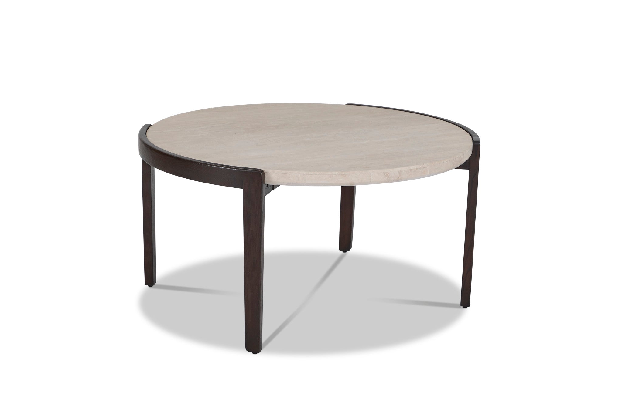 Palette Brown Round Coffee Table