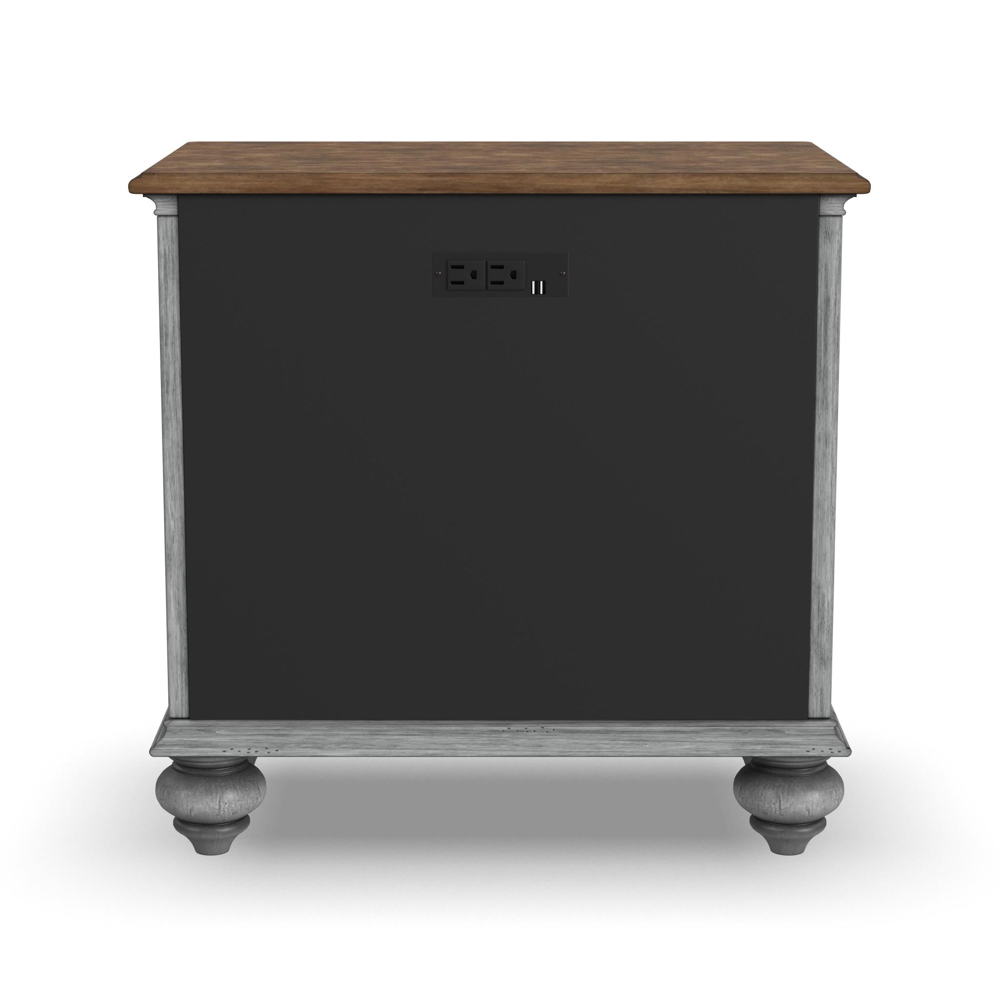 Plymouth Gray Nightstand