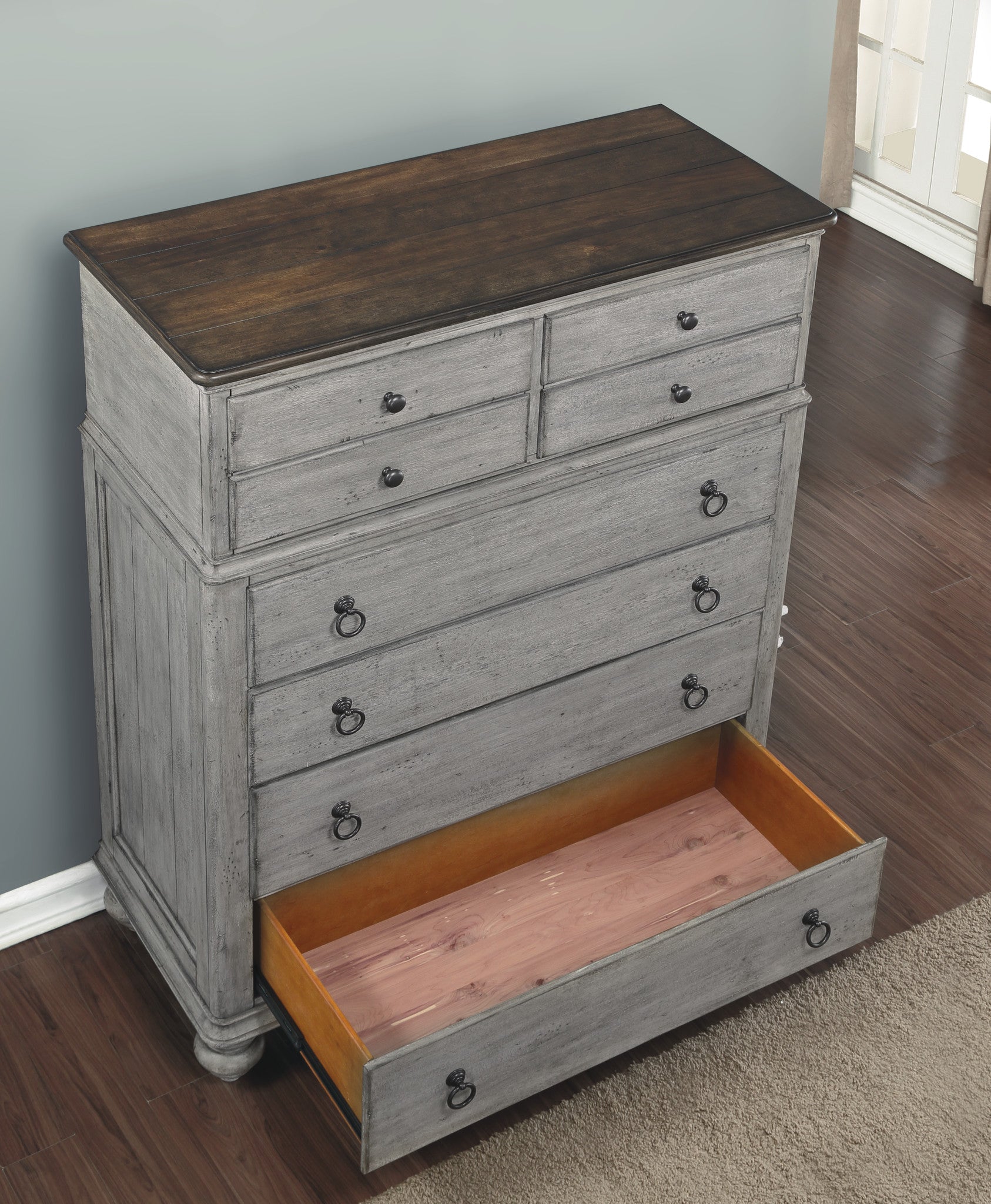 Plymouth Gray Drawer Chest