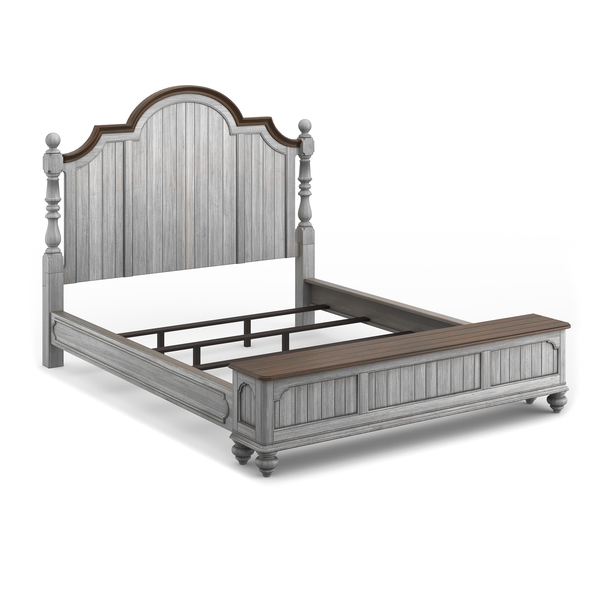 Plymouth Gray California King Storage Bed