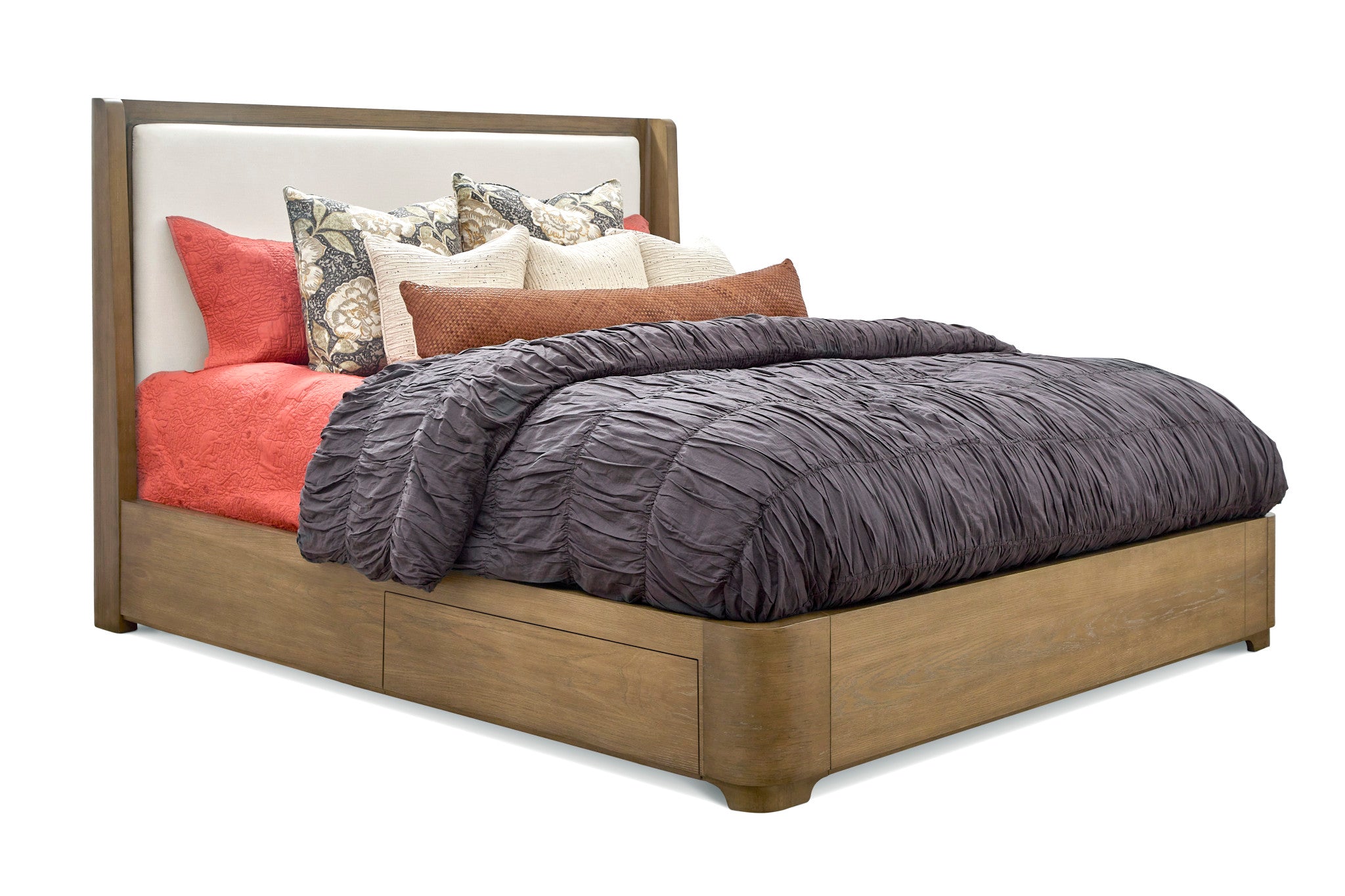 Normandy King Upholstered Storage Bed